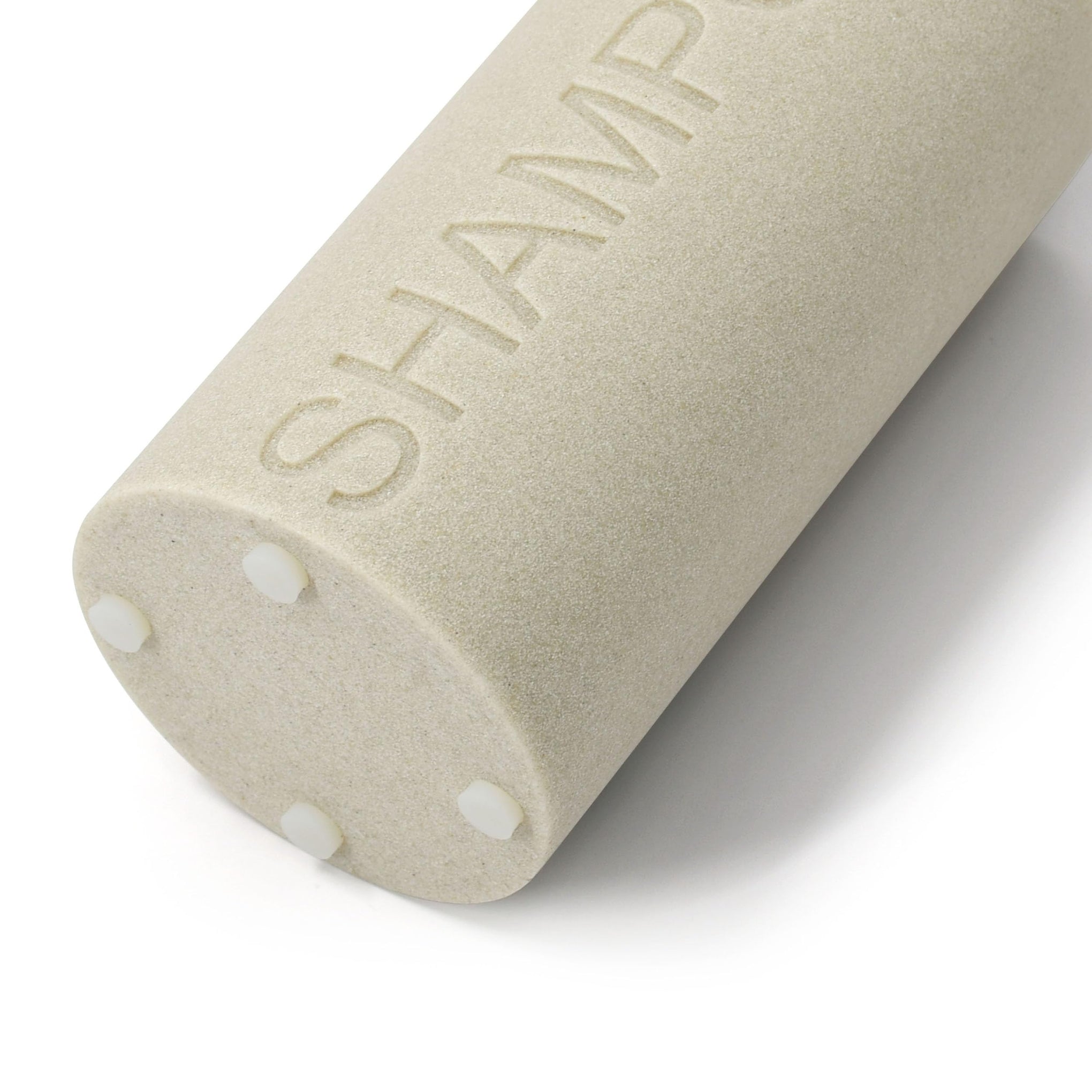 Resin Tan Sandstone Shampoo Engraved Bottle Refillable Pump Dispenser
