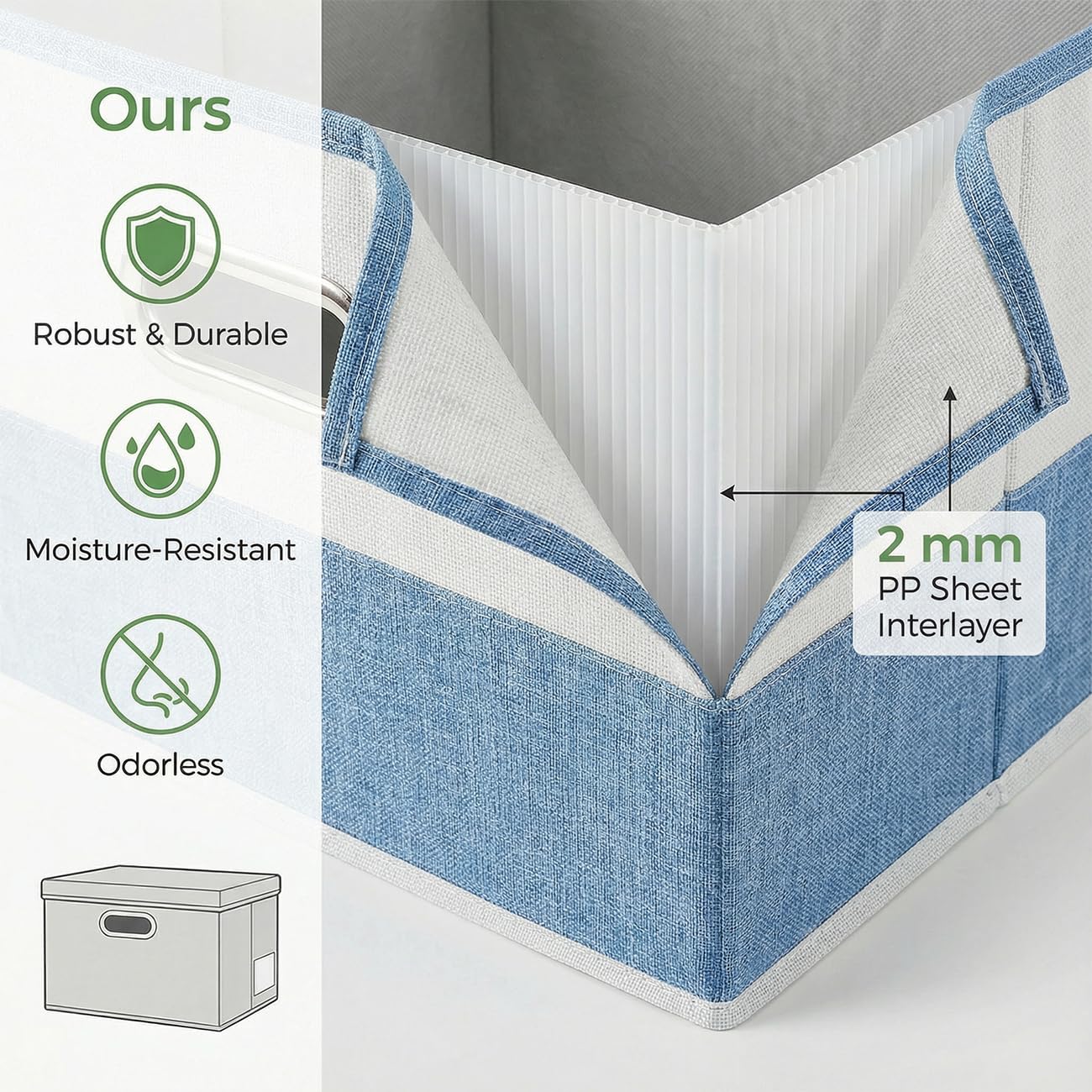 Storage Bins with Lids [3 (3 Count)