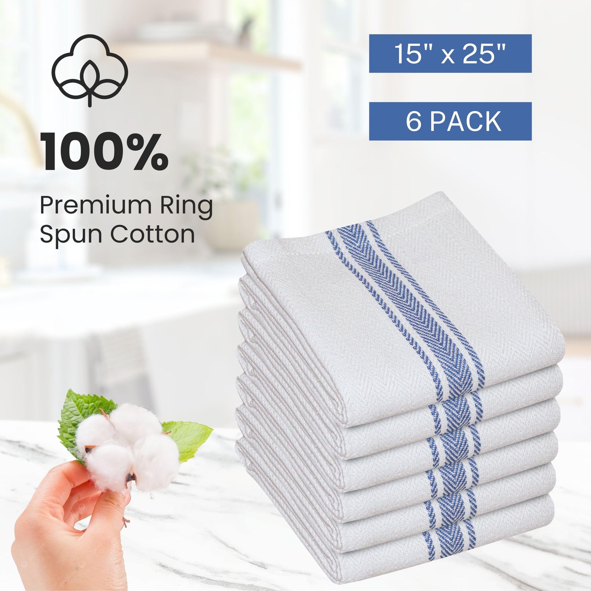 Kitchen Dish Towels for Kitchen (6 Count)
