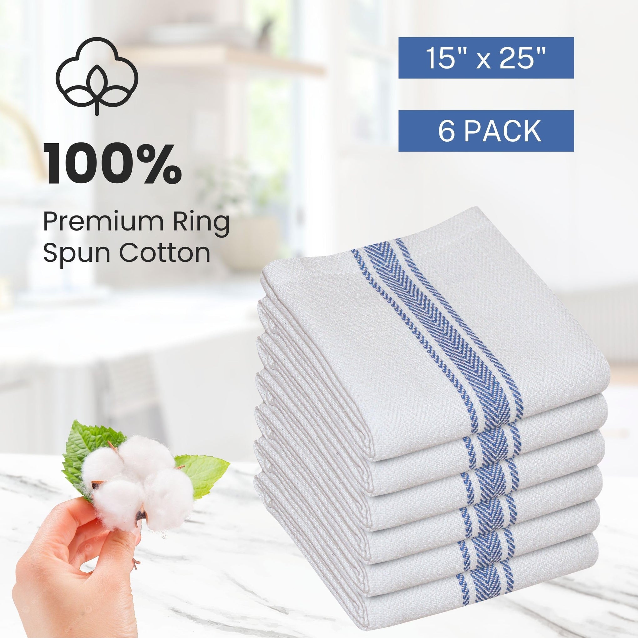Kitchen Dish Towels for Kitchen (6 Count)