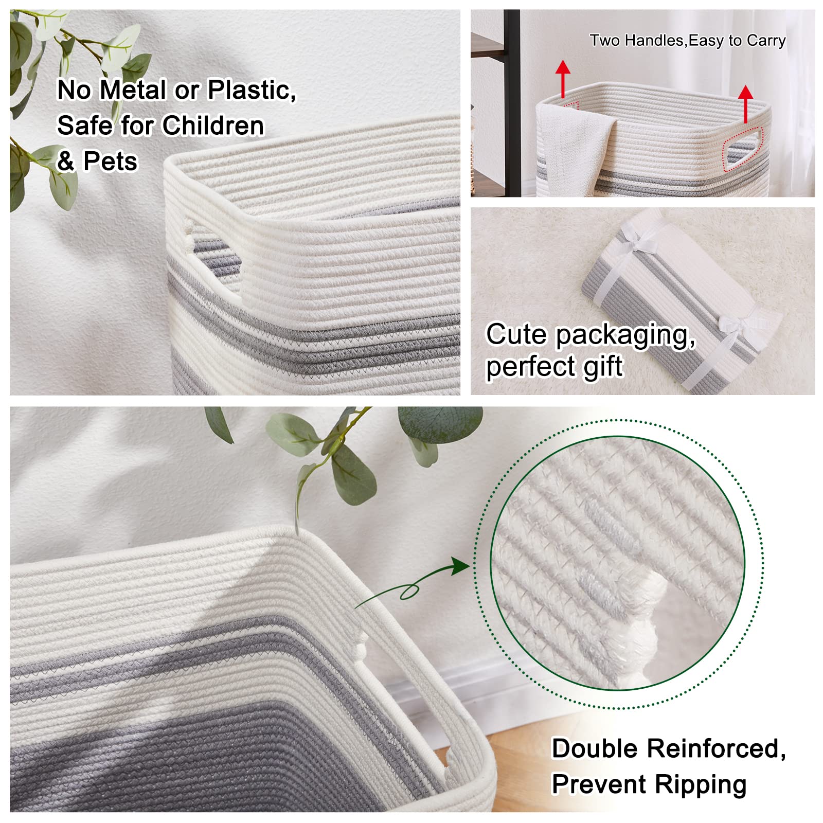 Laundry Hamper Collapsible Laundry Basket Clothes Organizer Gray