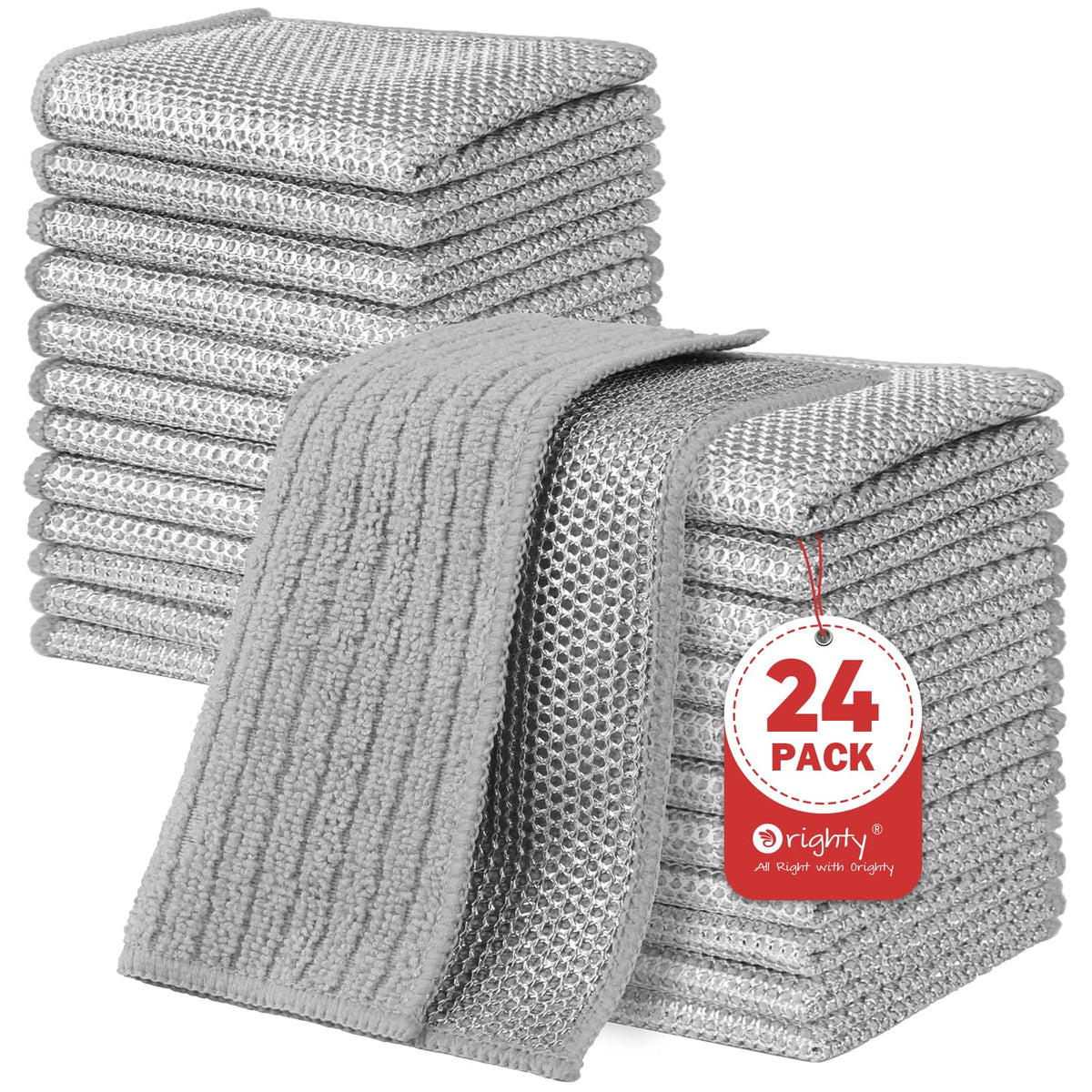 Dish Cloths 24 Pack Double (24 Count) - ModHome Supplies