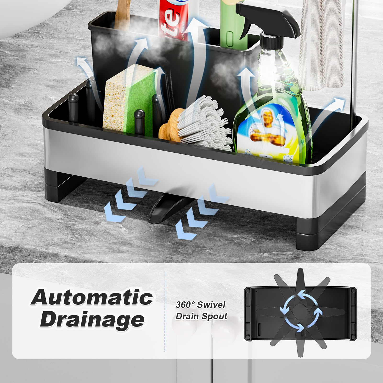 Sponge Holder for Kitchen Sink
