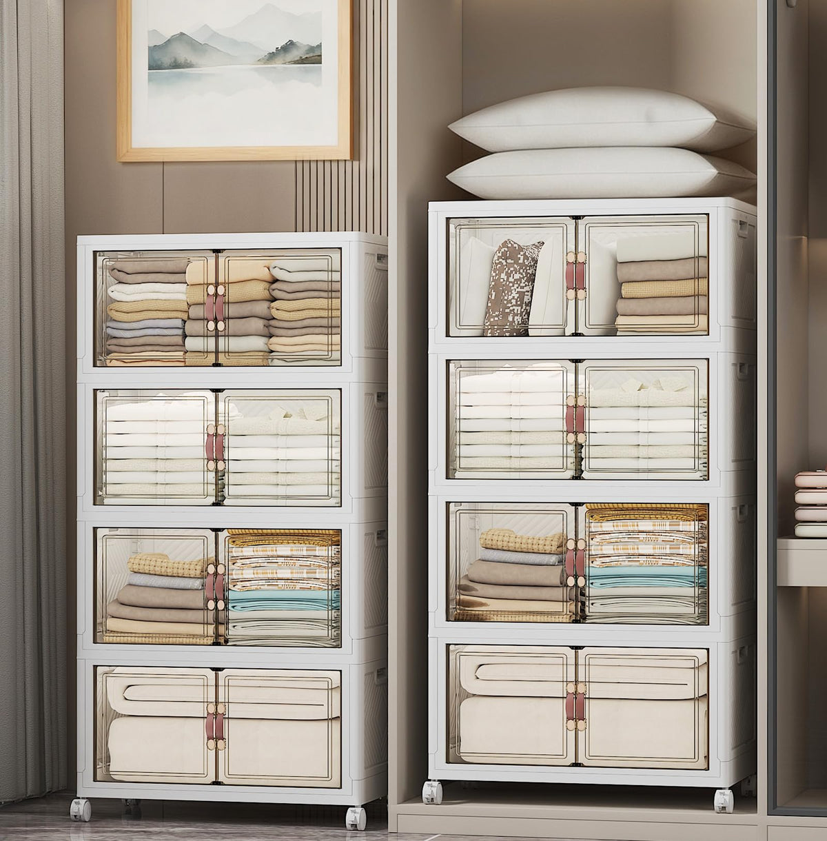 Stackable Storage Bins (8 Count)
