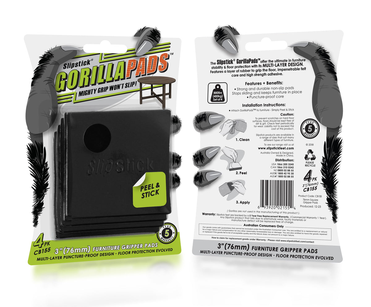 GorillaPads Non Slip Furniture Pads (4 Count)