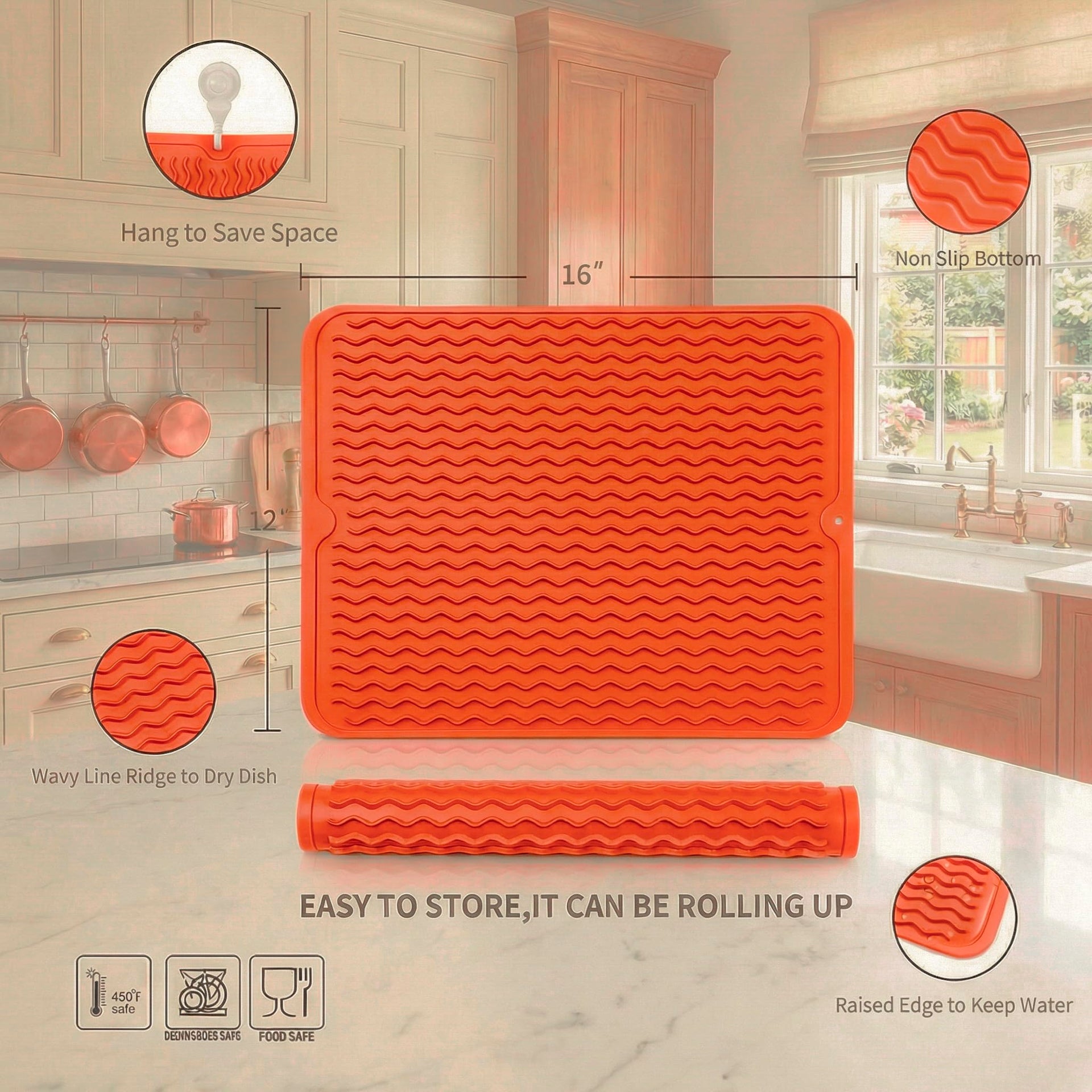 Silicone Dish Drying Mat