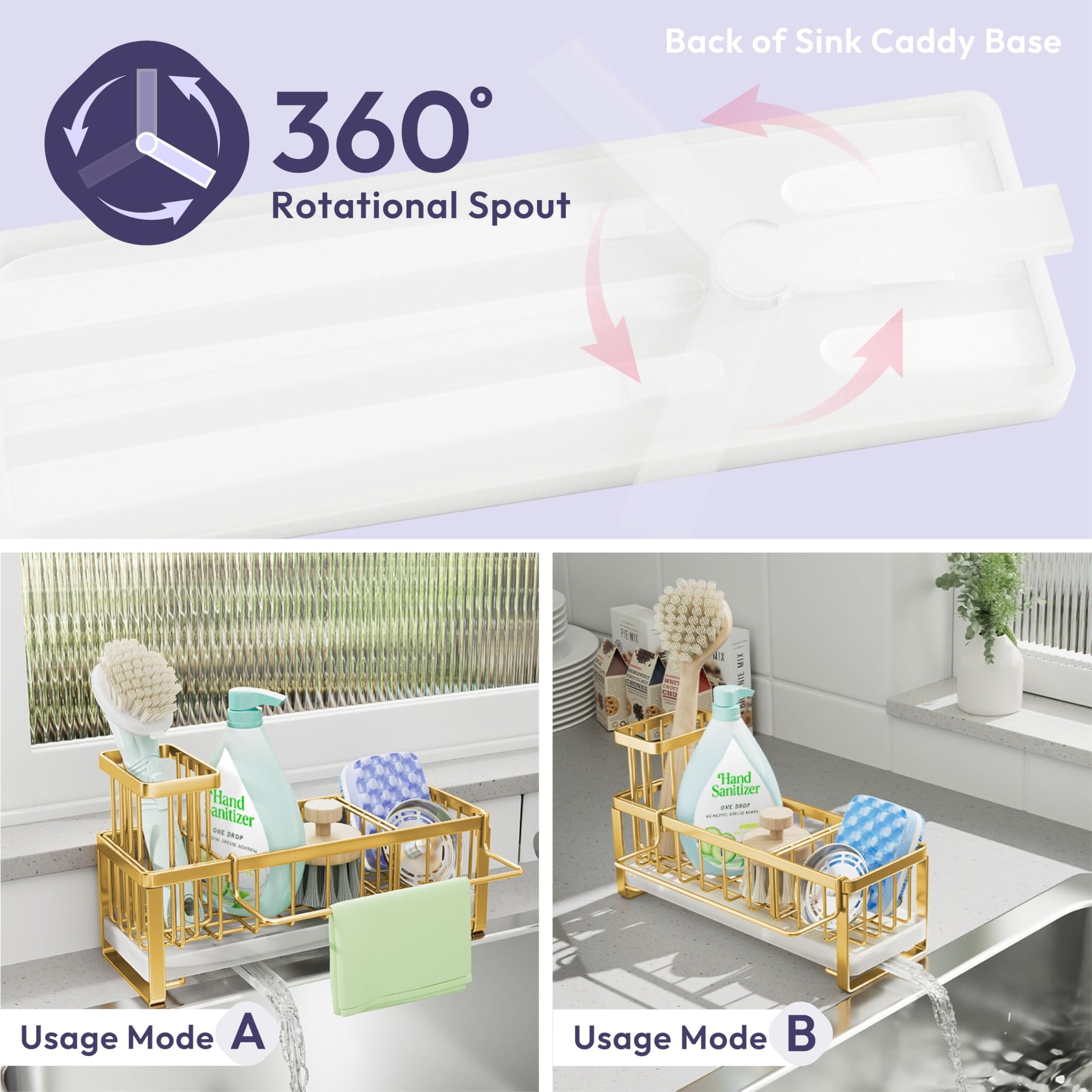 Sponge Holder for Kitchen Sink