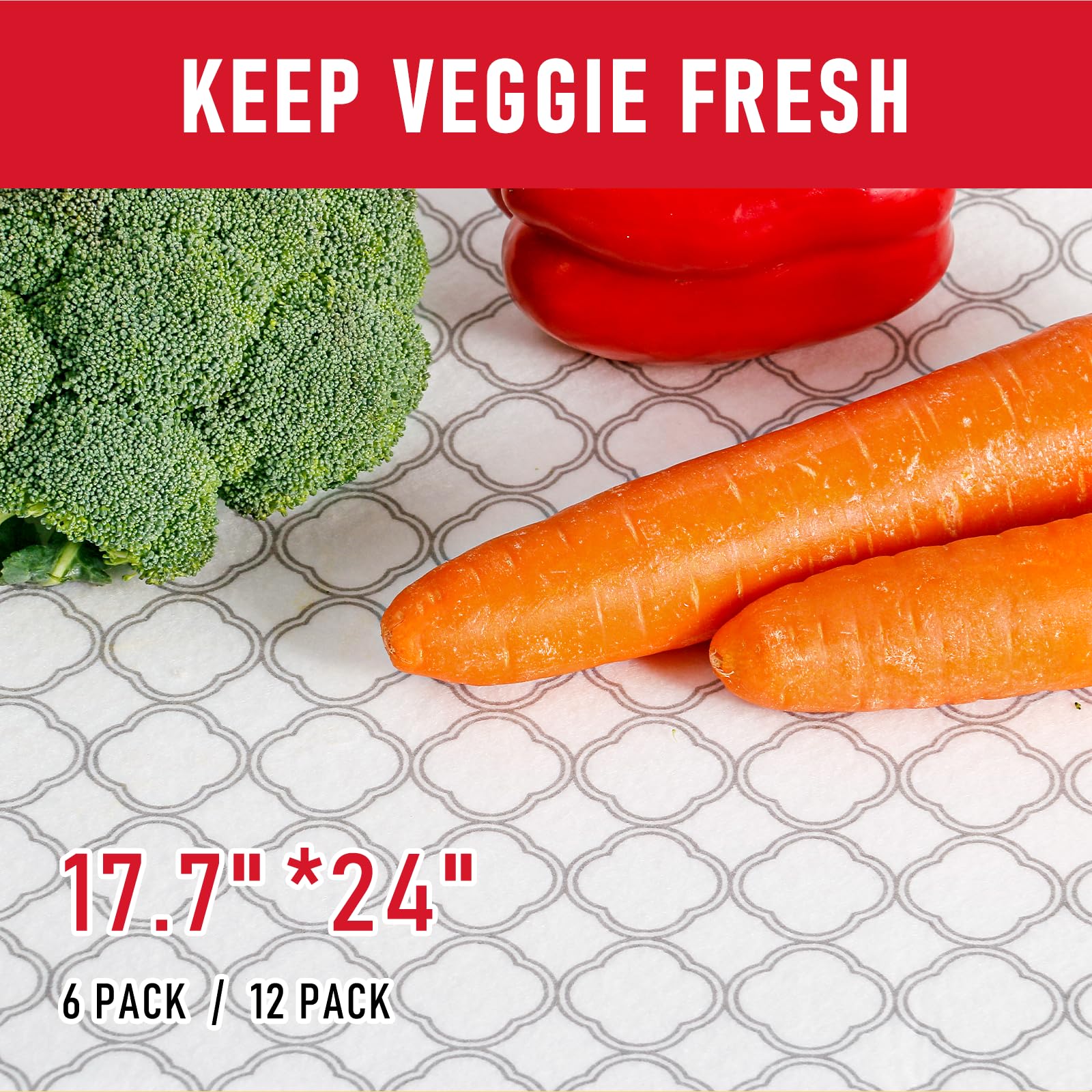 Non Slip Refrigerator Liners (36 Sq Ft)
