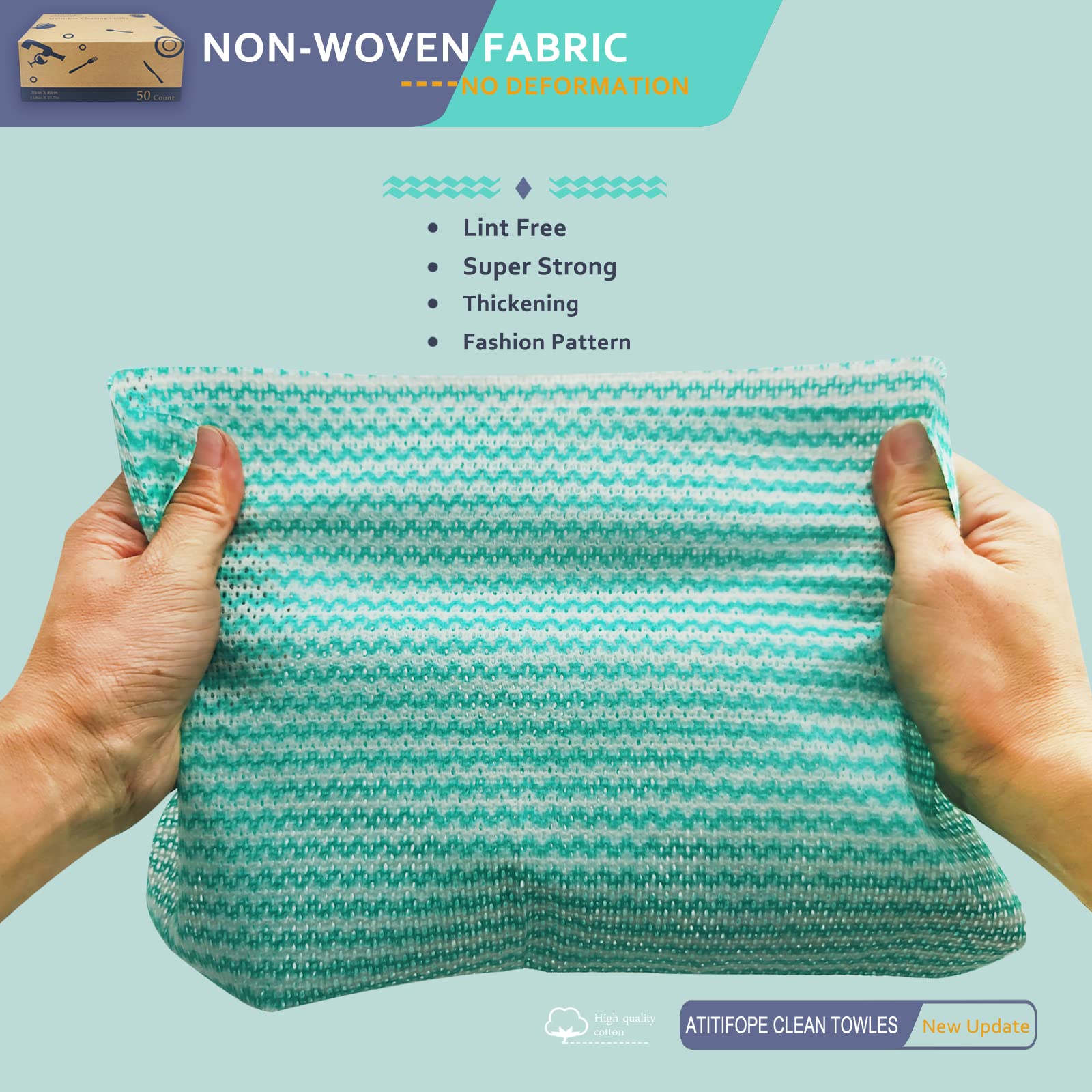 Heavy Duty Reusable Cleaning Cloths Multi (100 Count) - ModHome Supplies