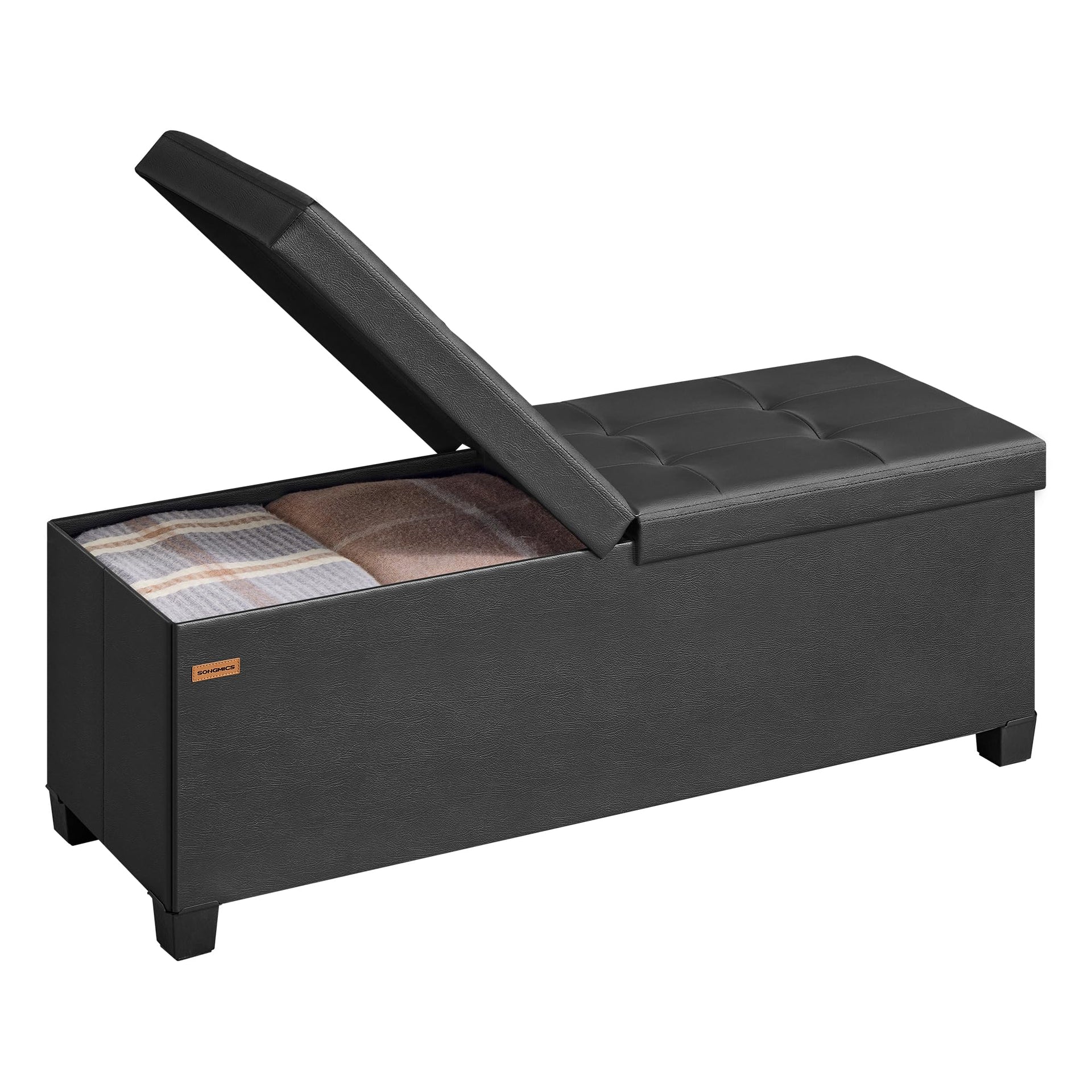 Storage Ottoman Bench with Legs