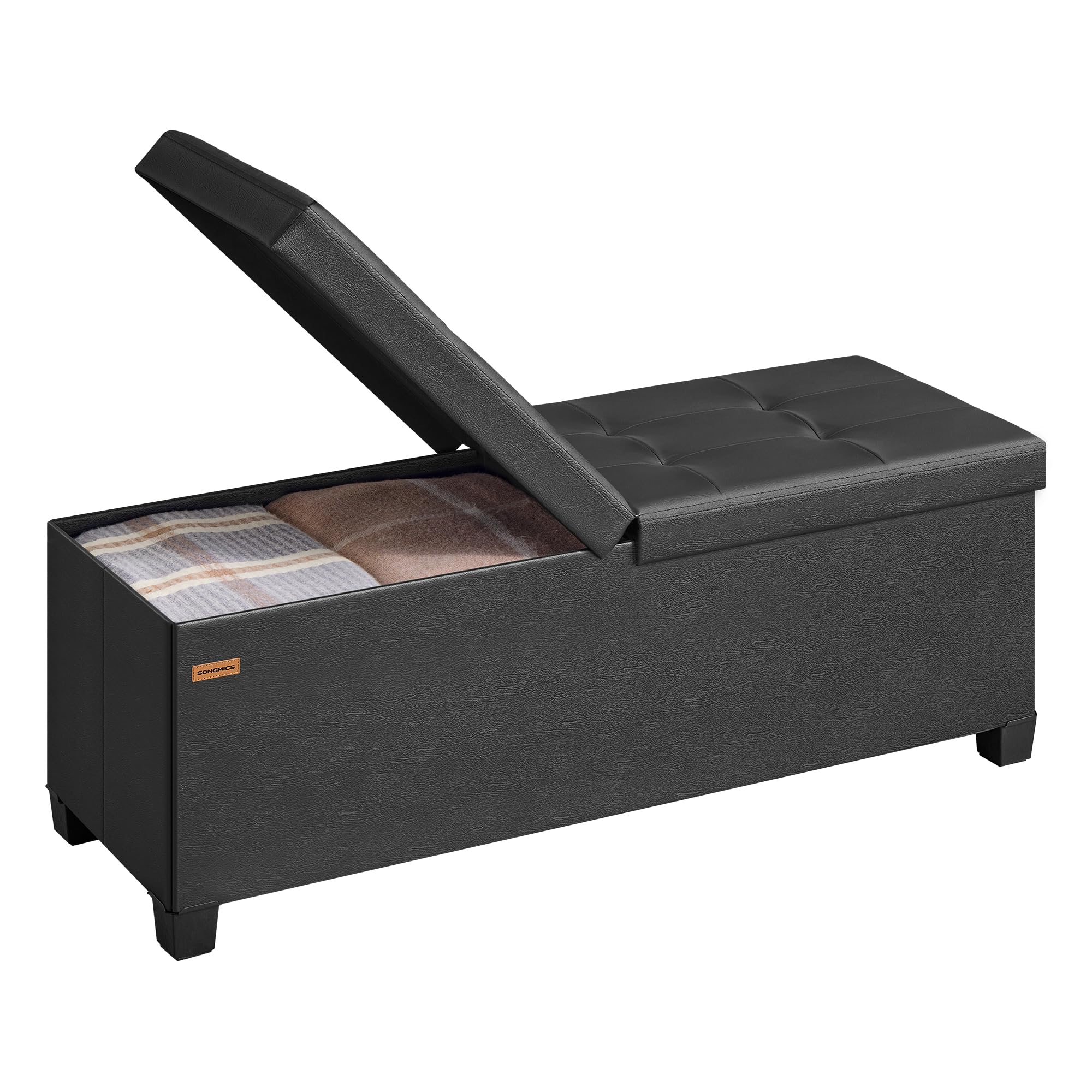 Storage Ottoman Bench with Legs