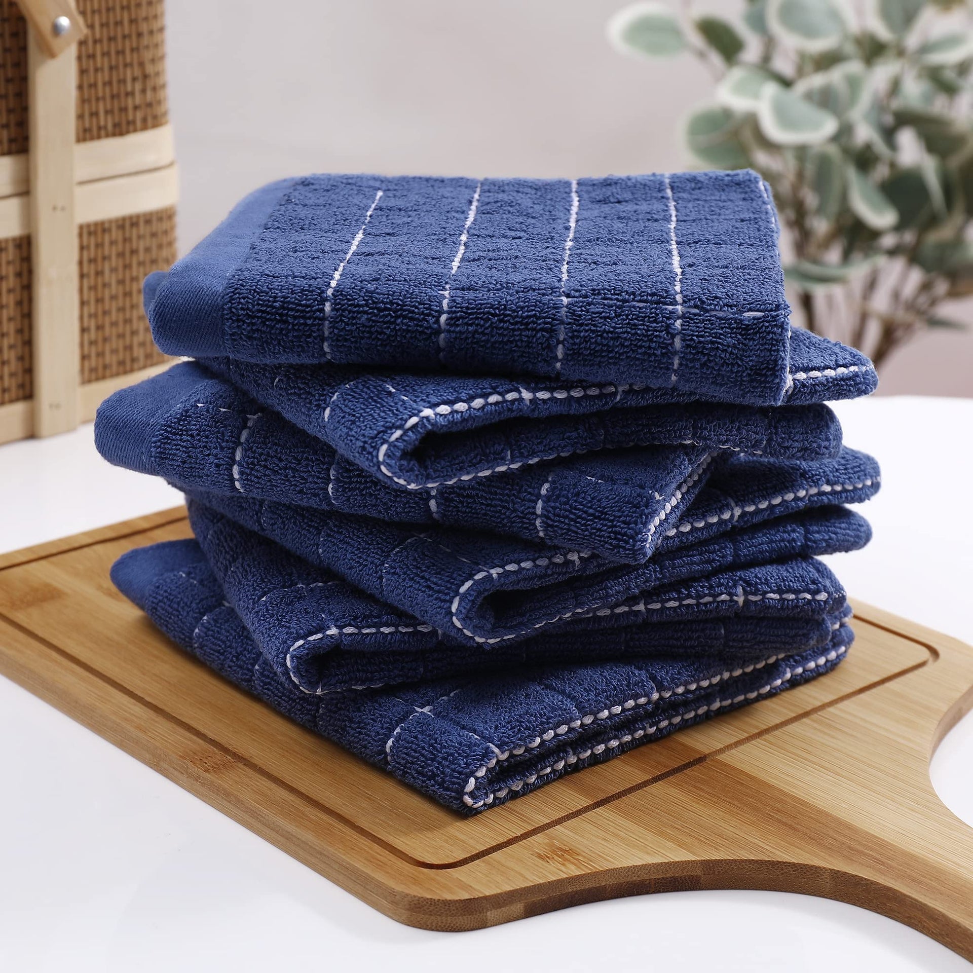 100% Cotton Terry Kitchen Dish Cloths (18 Count)