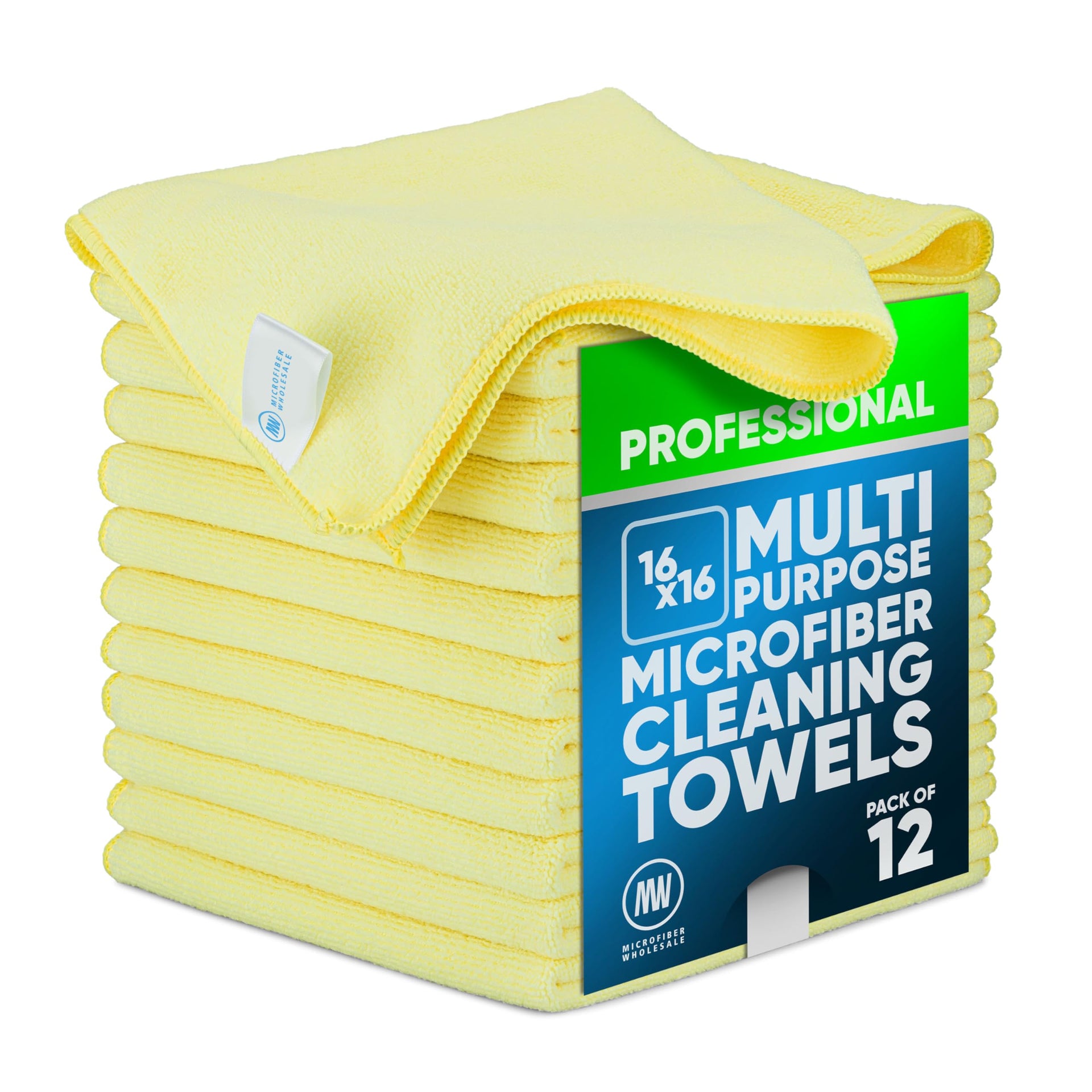 MW Pro 16x16 Commercial Cleaning Rags (12 Count)