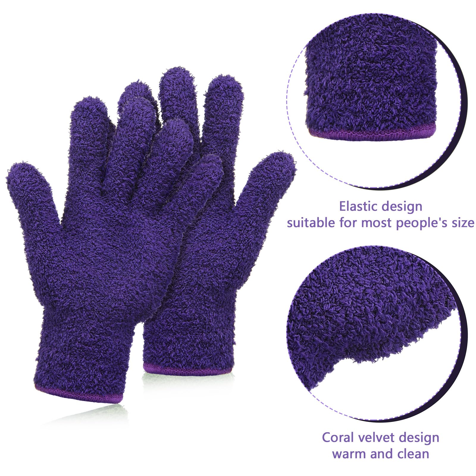 2 Pairs Microfiber Gloves for Plants (2 Count)