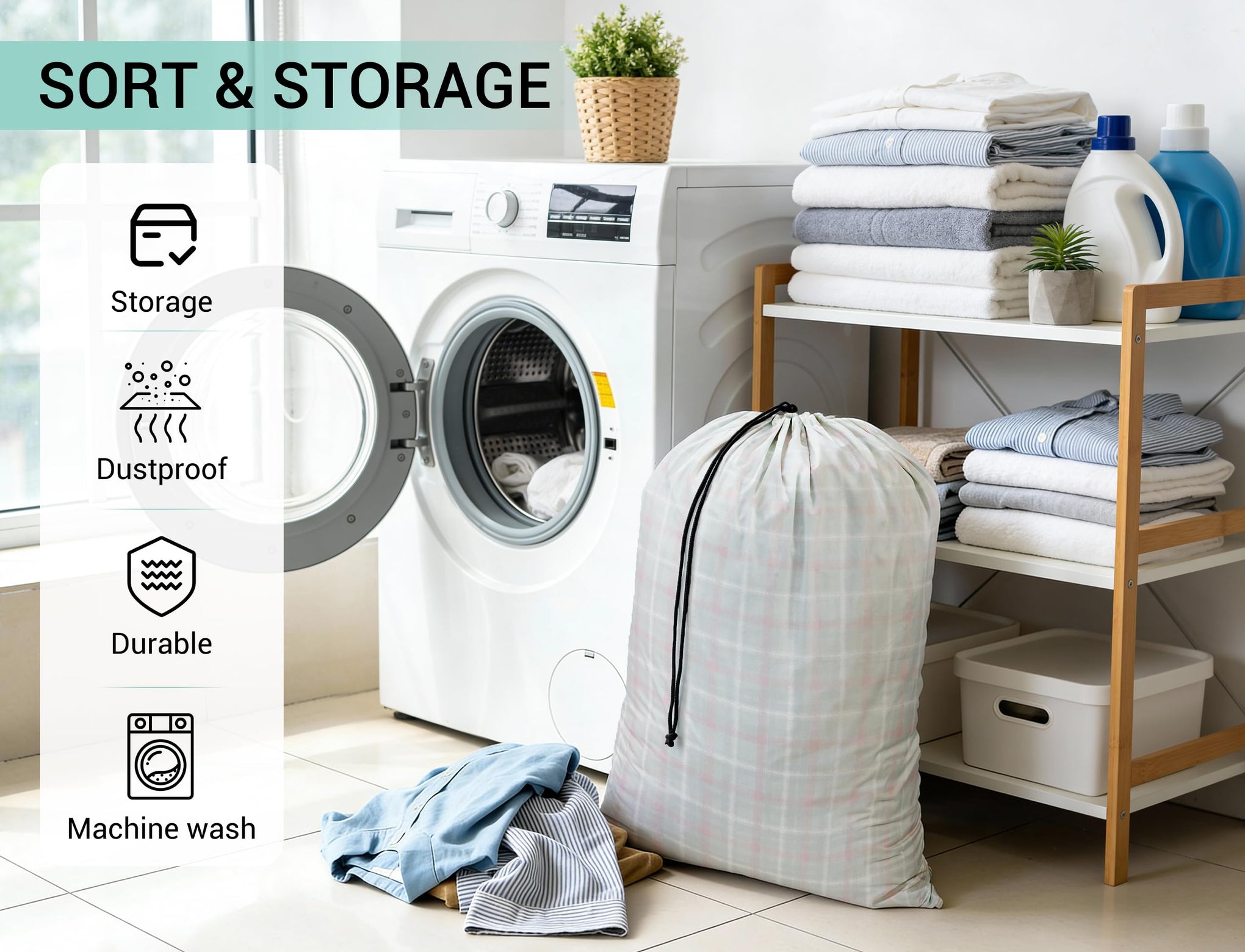 Bulk Travel Laundry Bag (24 Count)