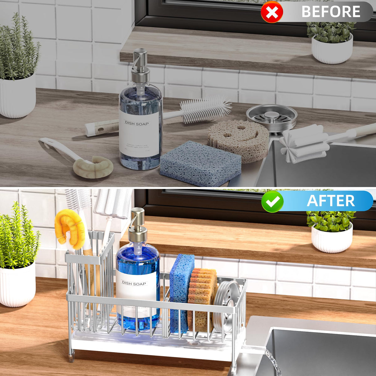 Sponge Holder for Kitchen Sink