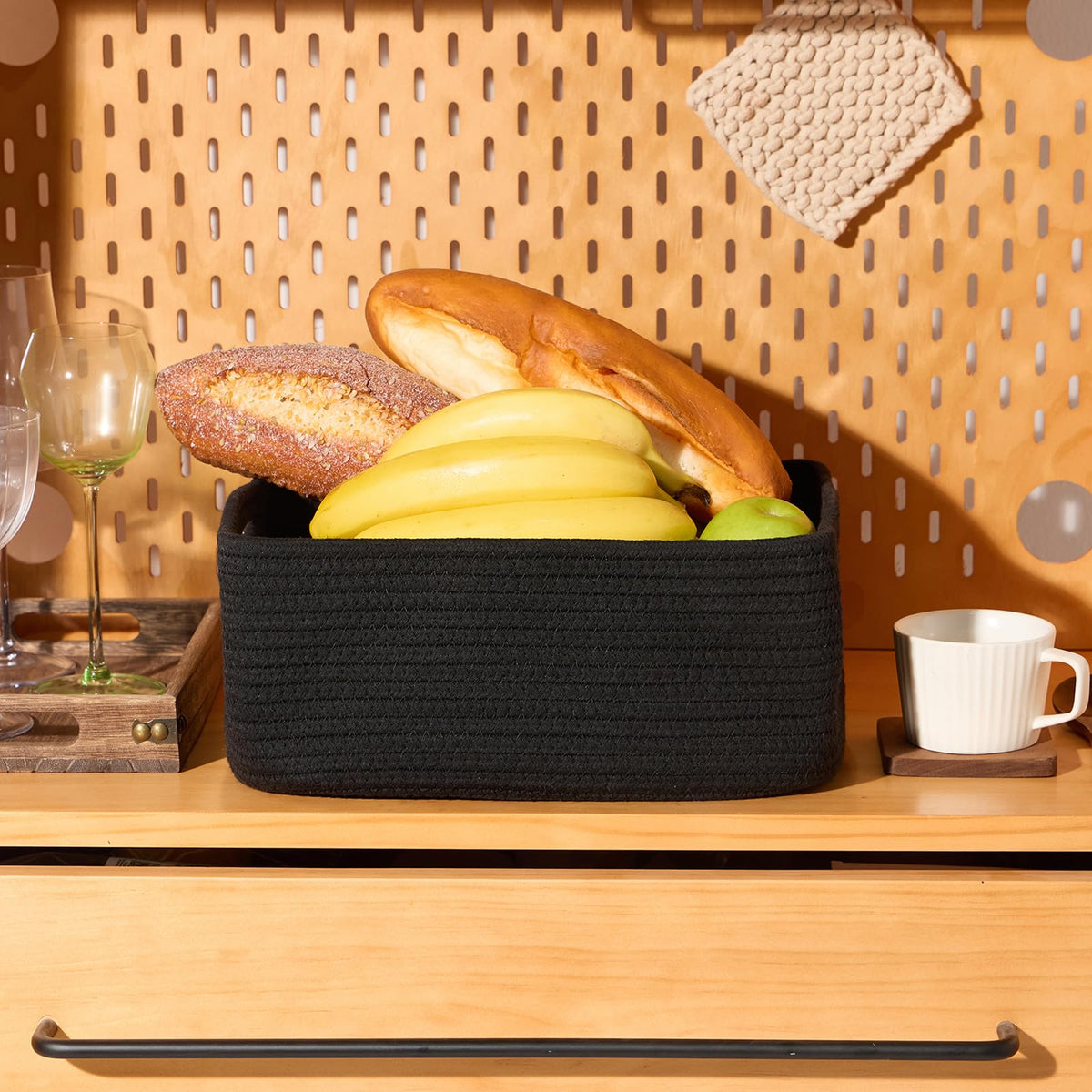 Small Storage Baskets for Organizing (3 Count)