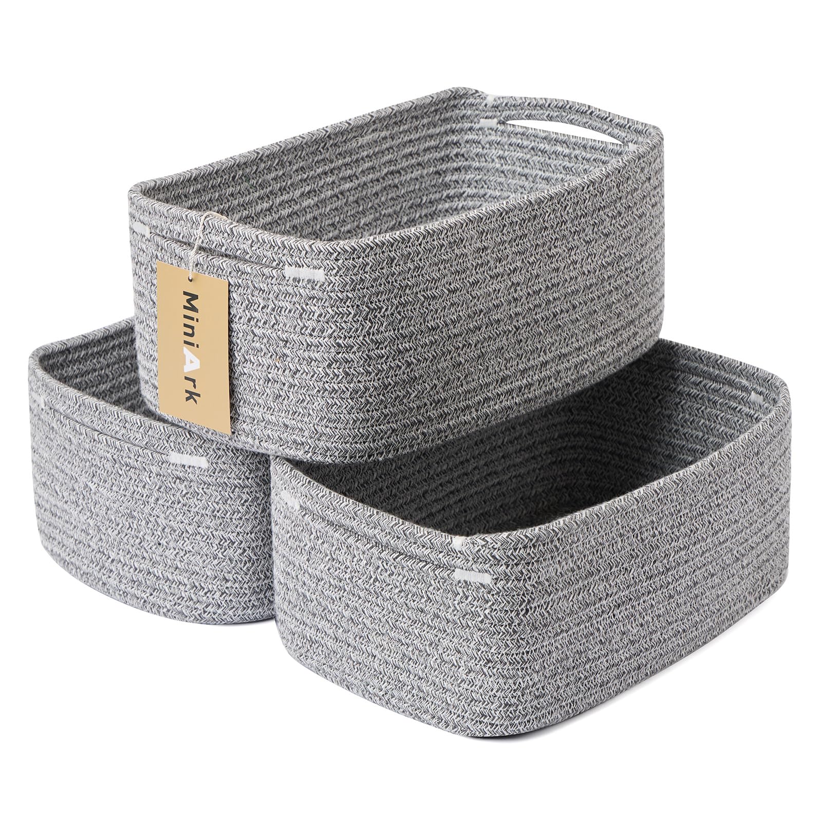 Small Storage Baskets for Organizing (3 Count)
