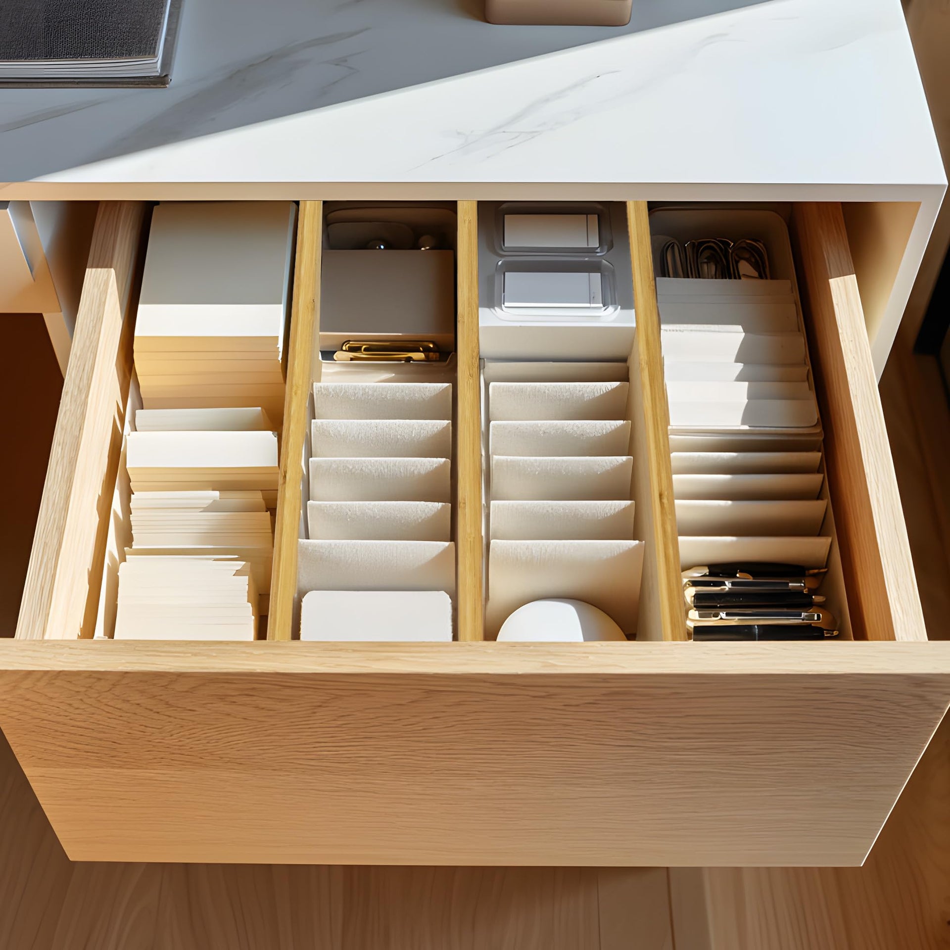 6 Pack Bamboo Drawer Dividers