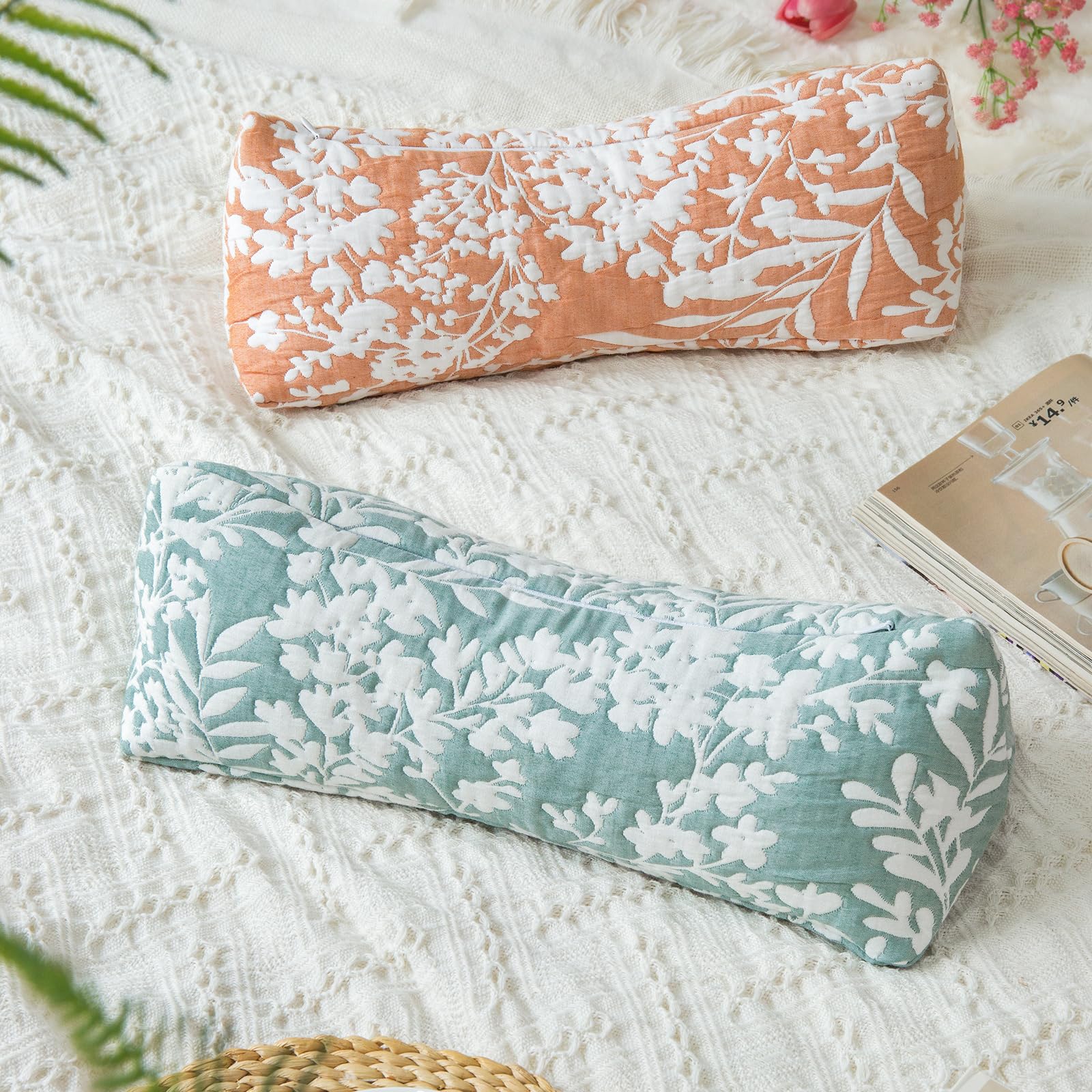 Buckwheat Neck Support Pillow Cervical Neck Cylinder Bolster Pillow