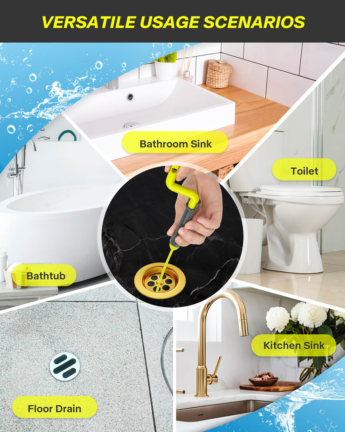 35inch Drain Clog Remover