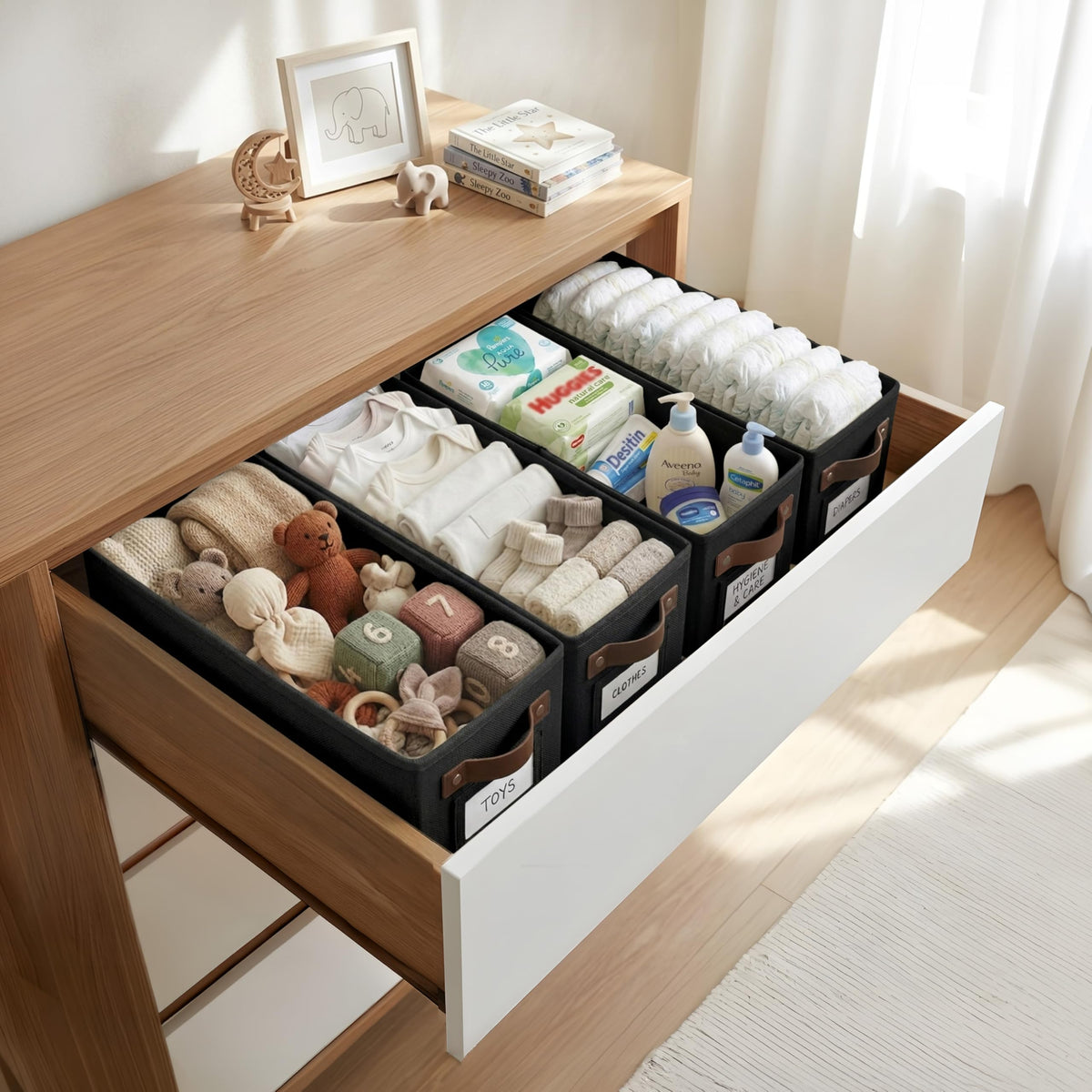 Narrow Storage Bins (4 Count)