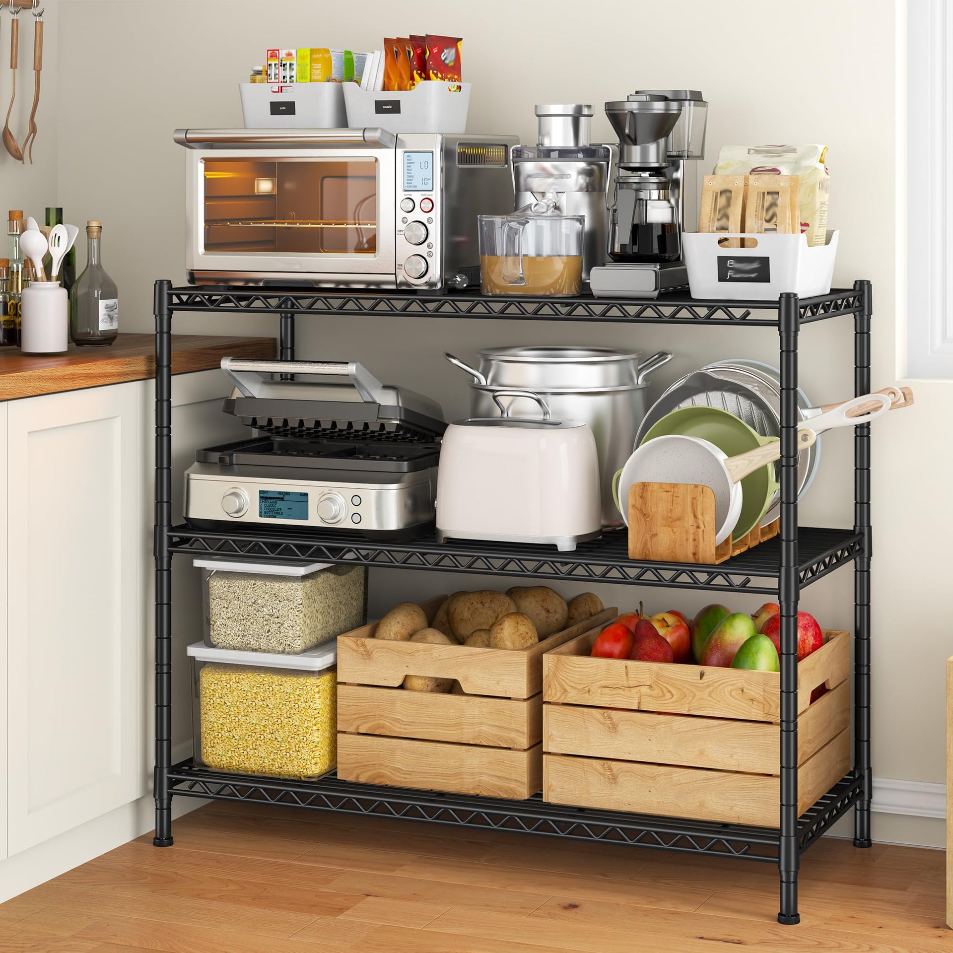 3 Tier Metal Shelving 468LBS