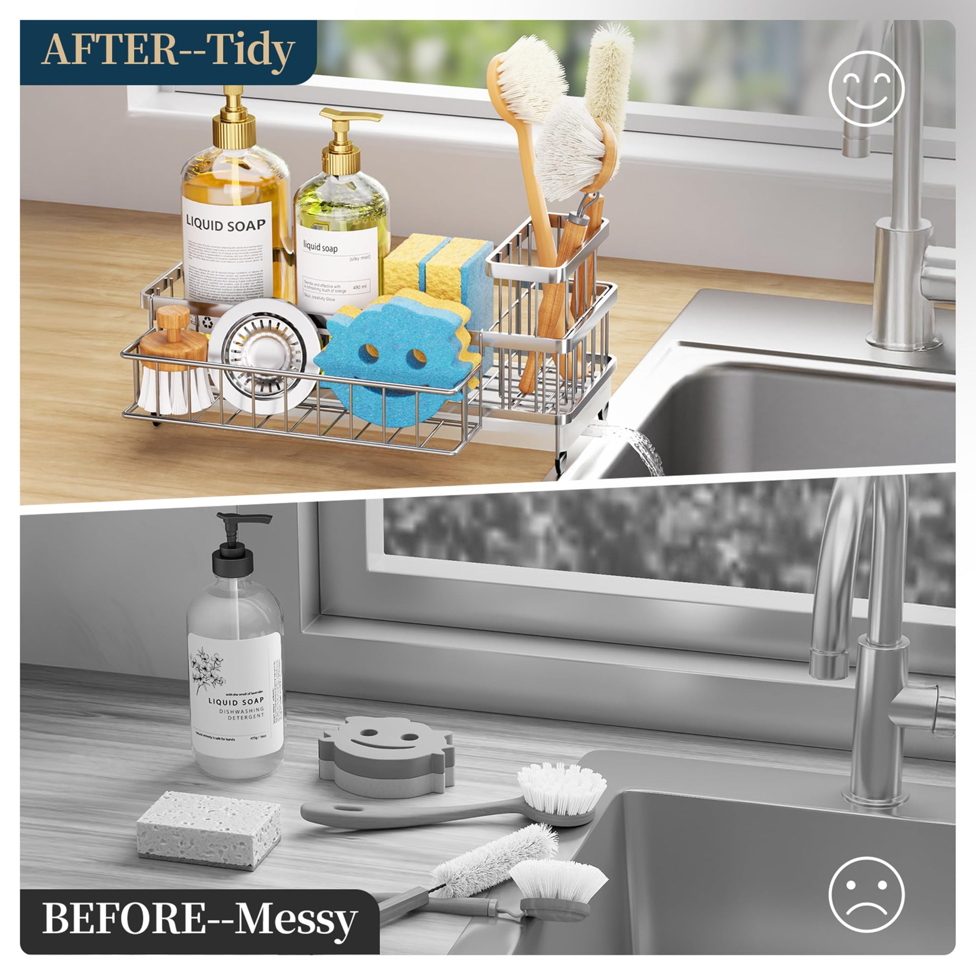 Sponge Holder for Kitchen Sink