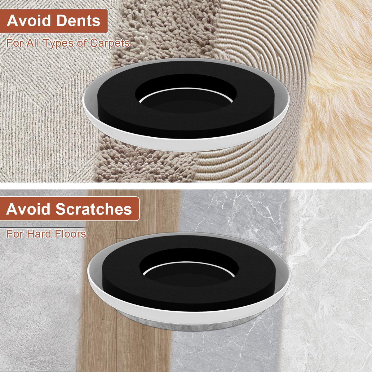 Furniture Sliders for Hardwood Floors (16 Count)