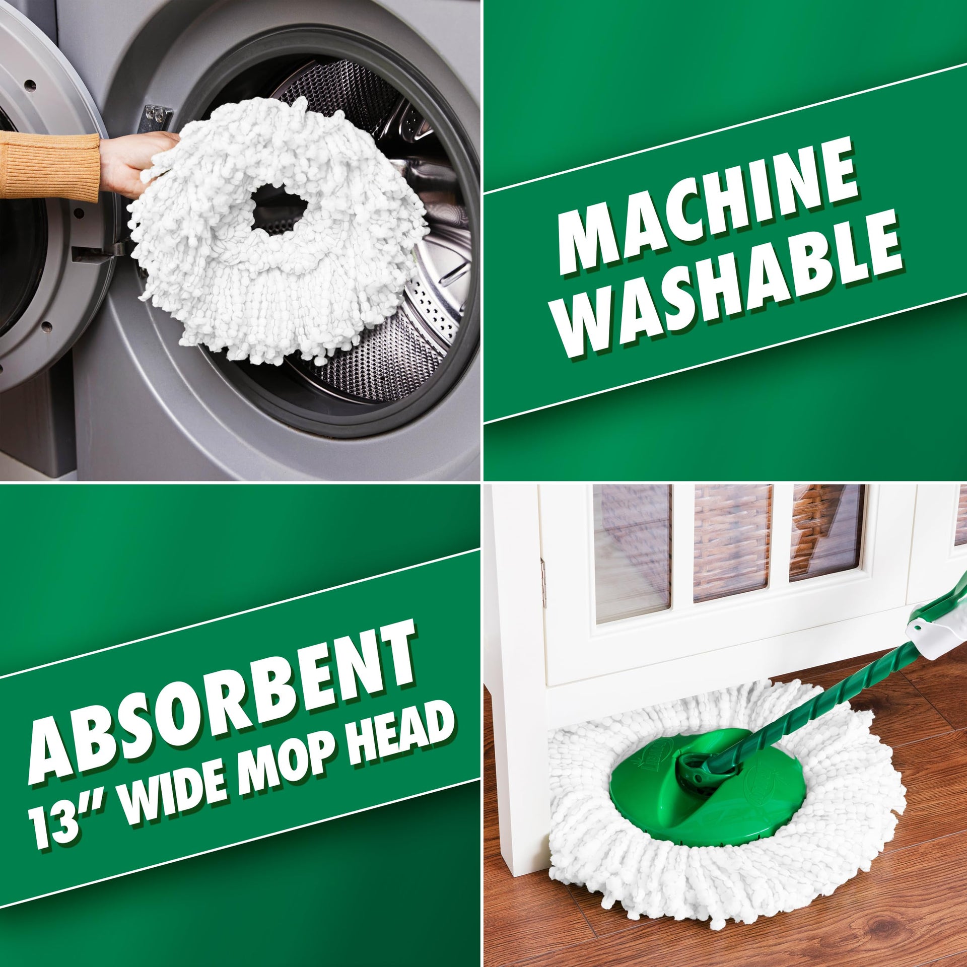 Libman Tornado Spin Mop System with Bucket & Wringer (4 Count)