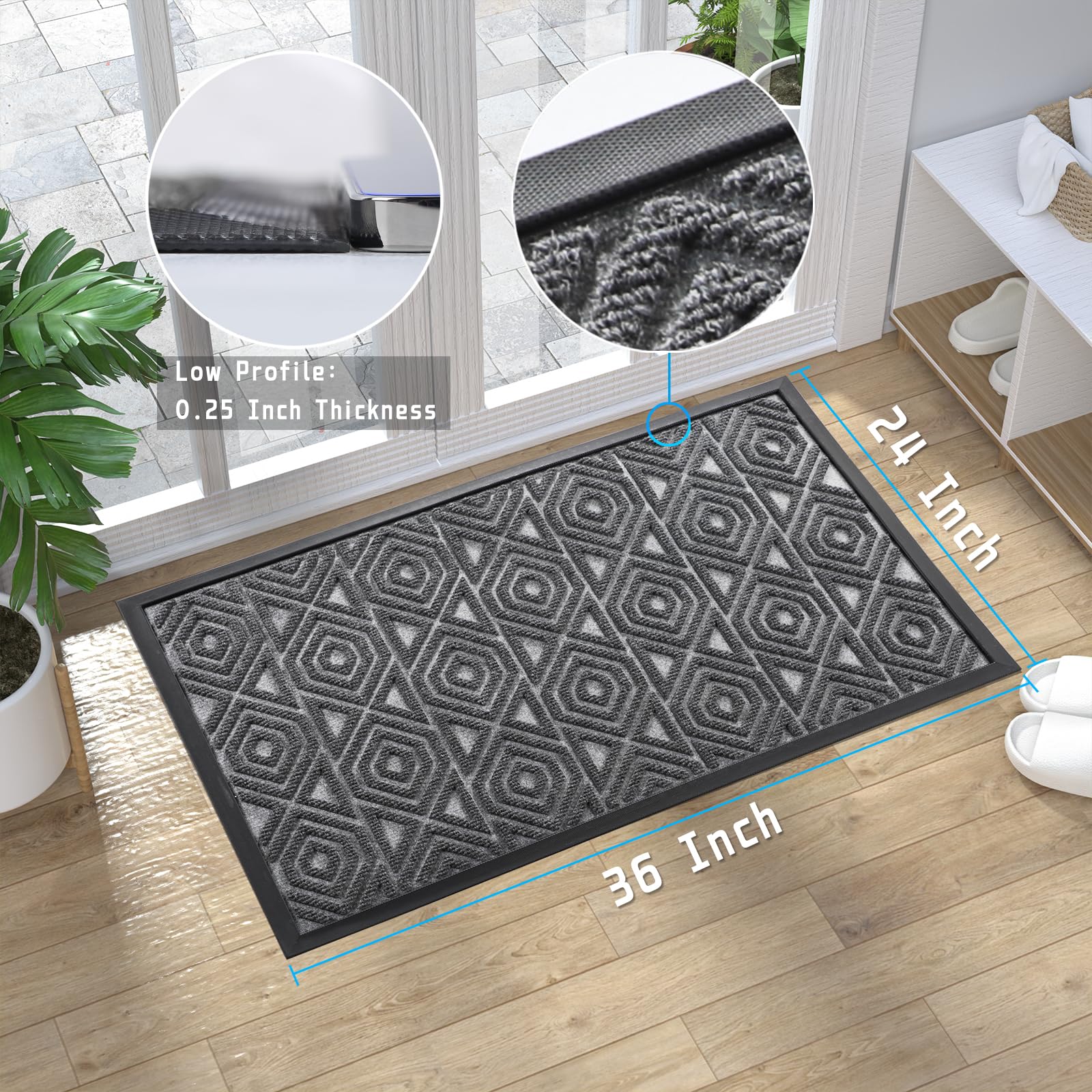 Door Mat Outdoor Indoor Entrance Welcome Mat