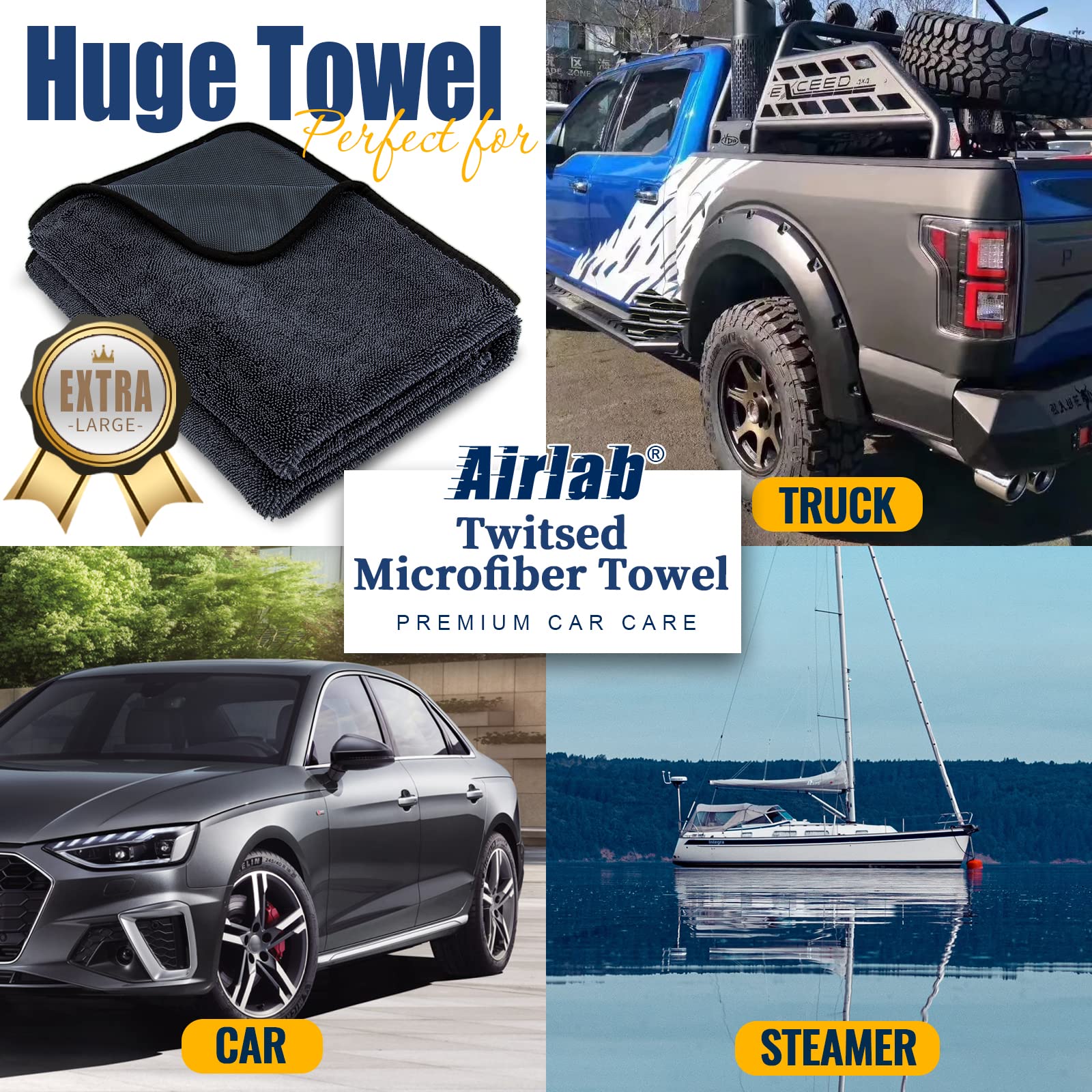 Microfiber Towels Cars Wash Drying Cleaning Cloth