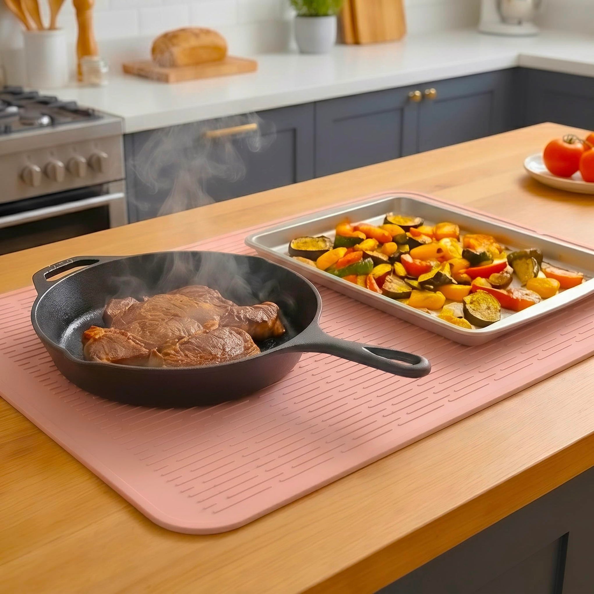 Silicone Dish Drying Mat for Multiple Usage