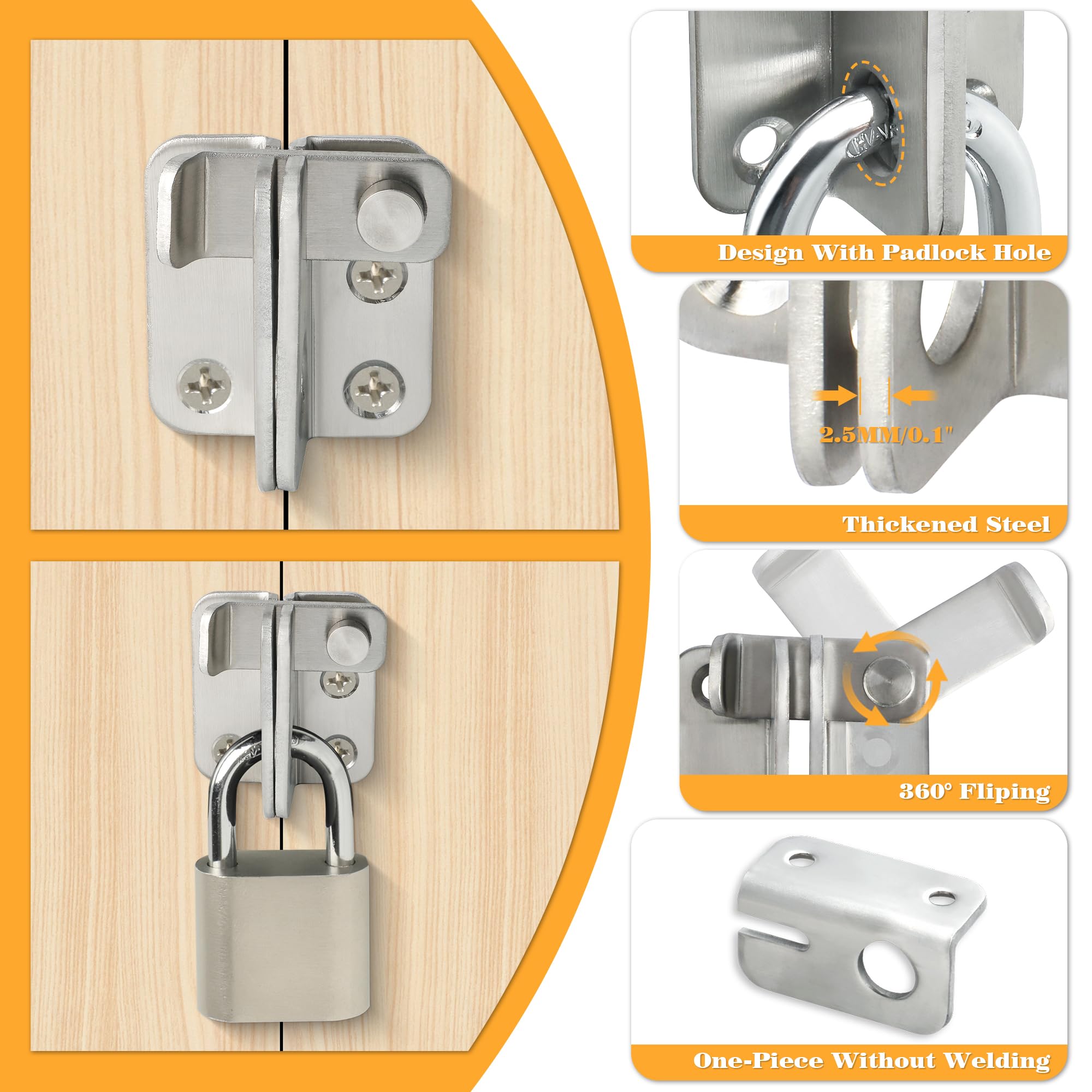 Flip Latch Gate Latch Barn Door Lock Shed Door Latch