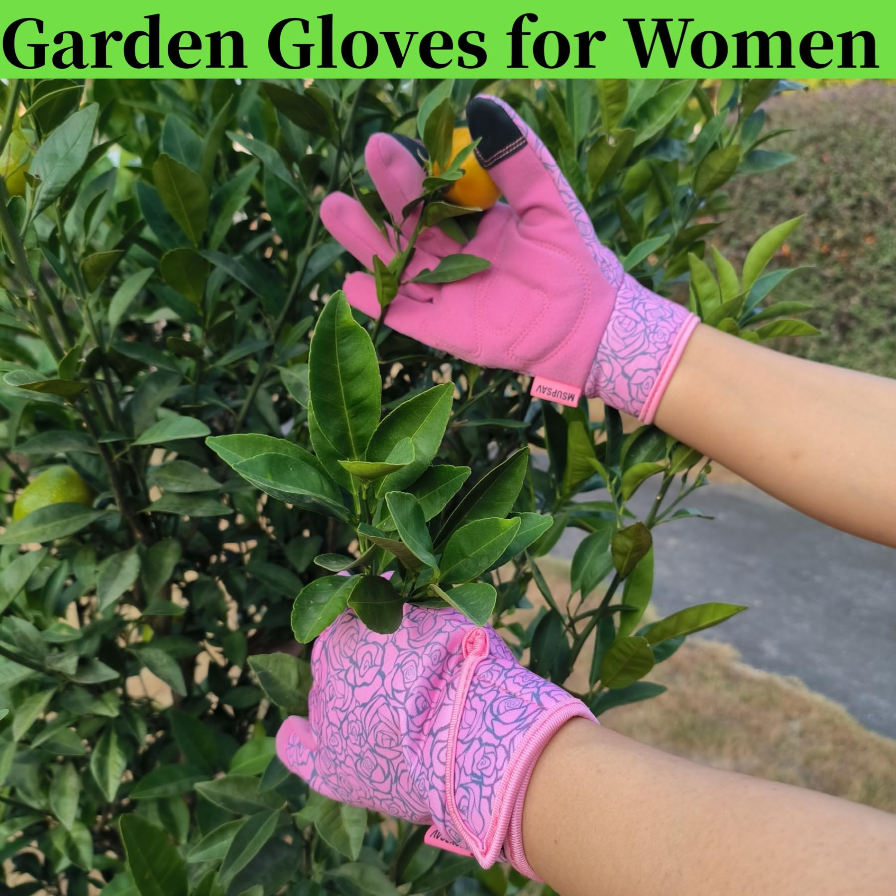 2 Pairs Garden Gloves for Yard Work