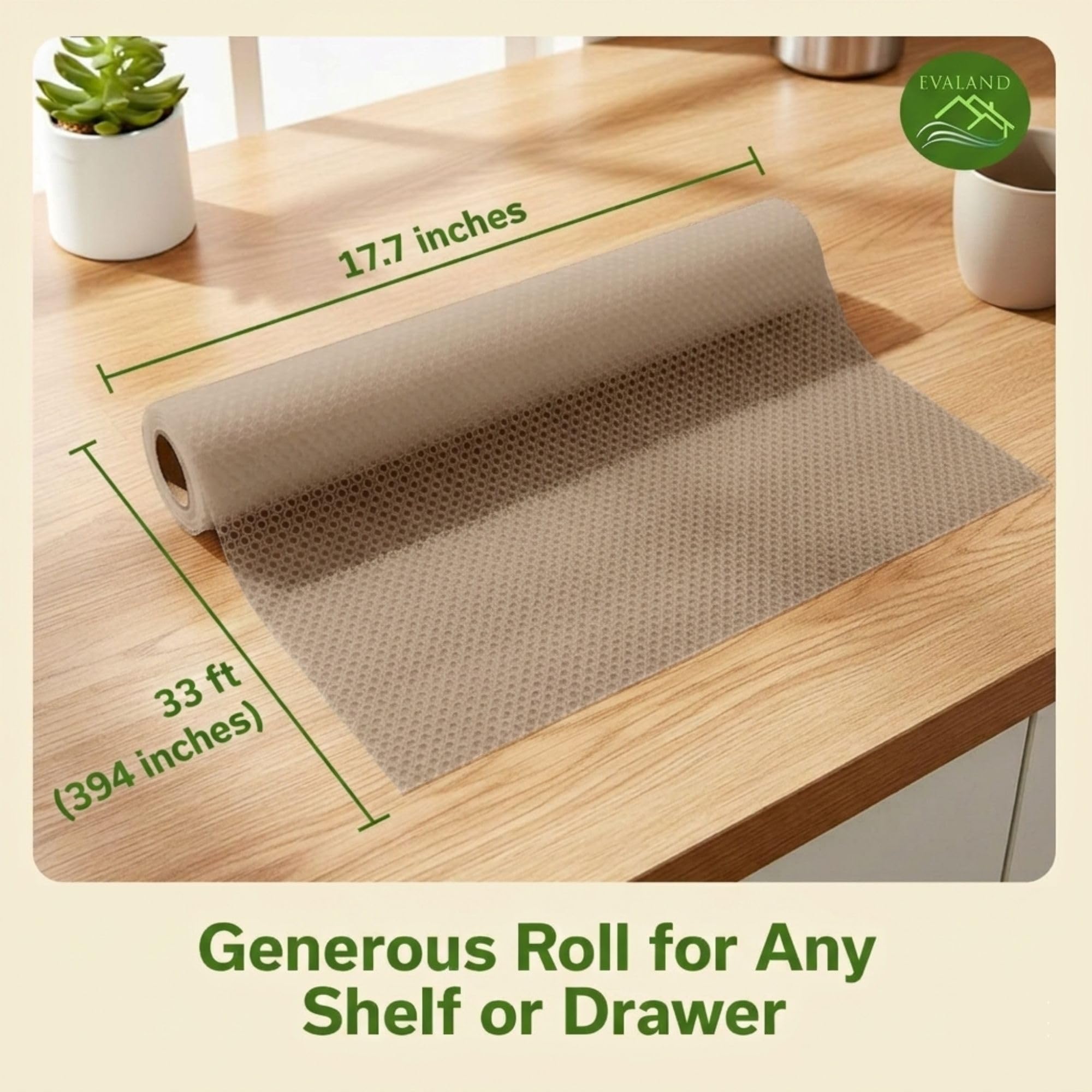 Shelf Liner Cabinet Liner Non (33 Sq Ft)