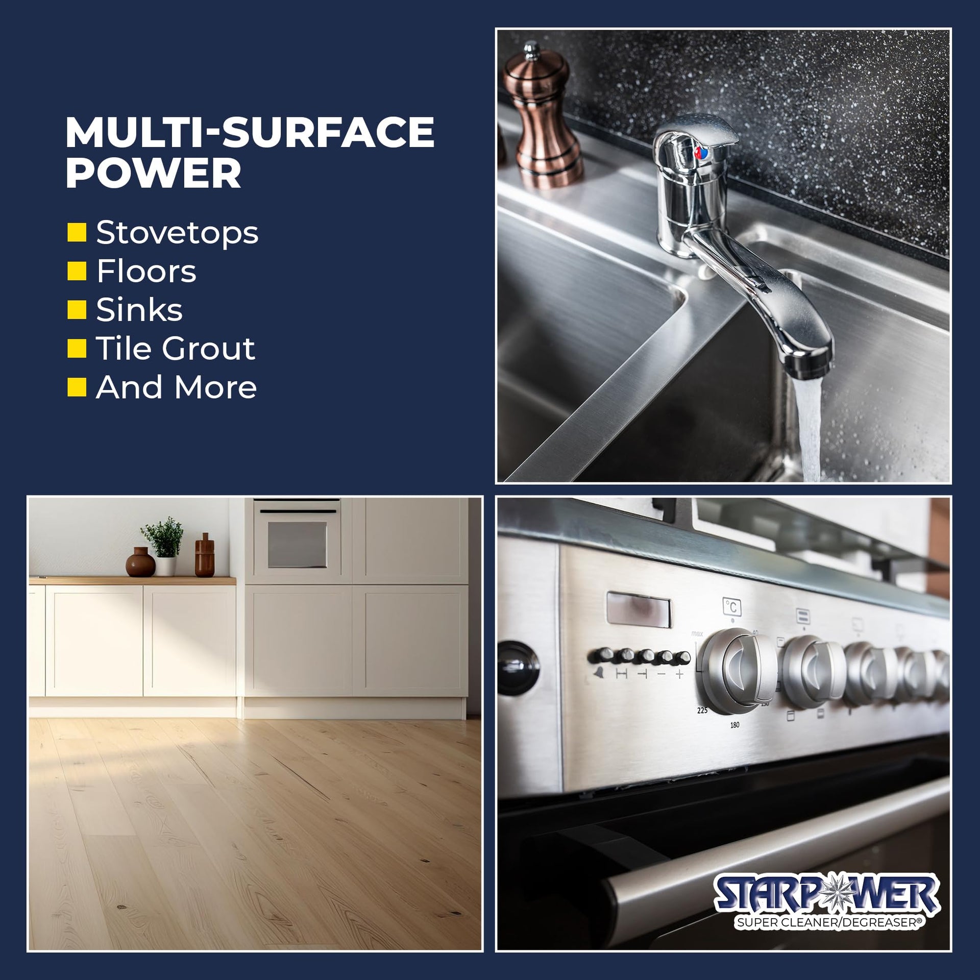 STARPOWER Heavy Duty Multi Surface Grease Remover (24 Fl Oz)