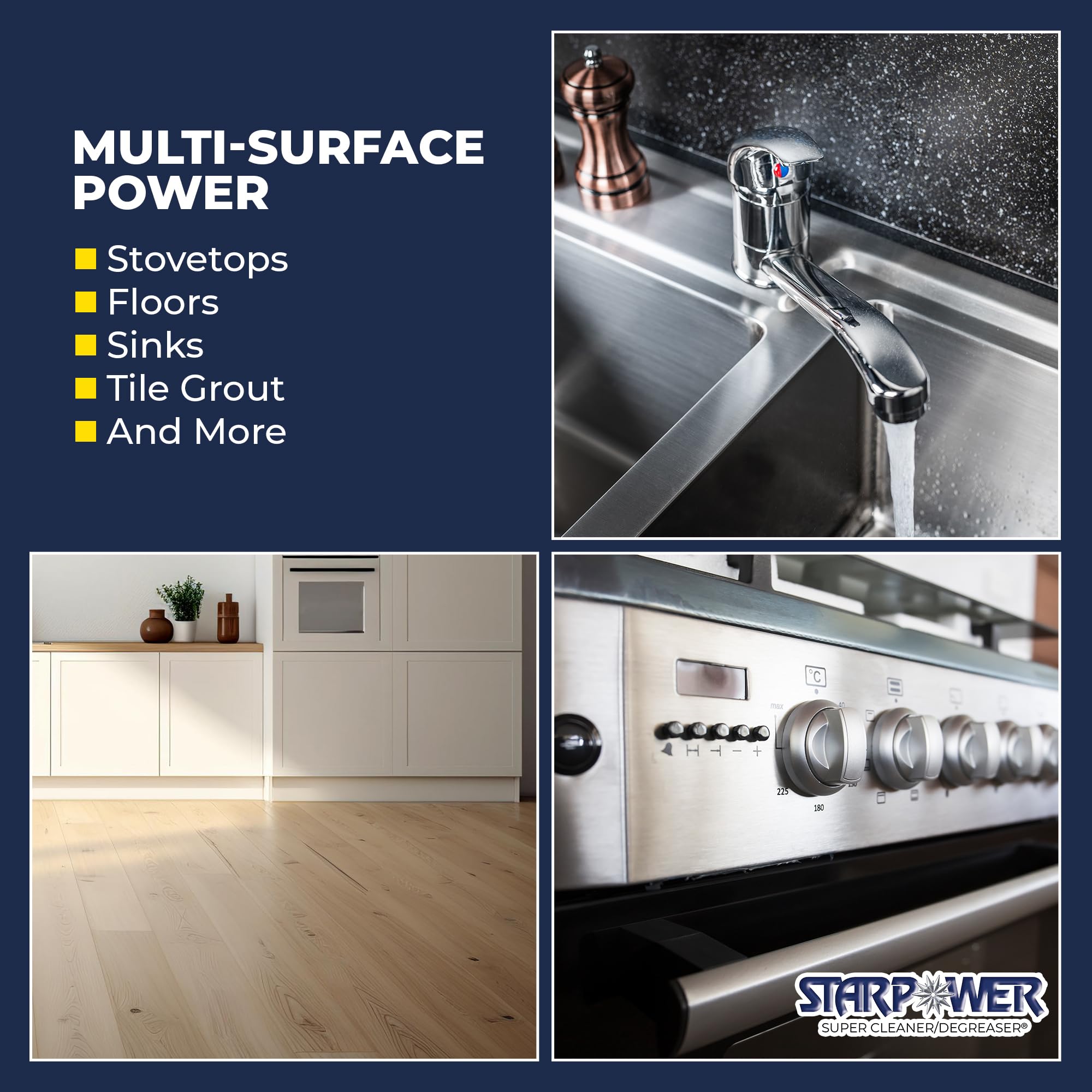 STARPOWER Heavy Duty Multi Surface Grease Remover (24 Fl Oz)
