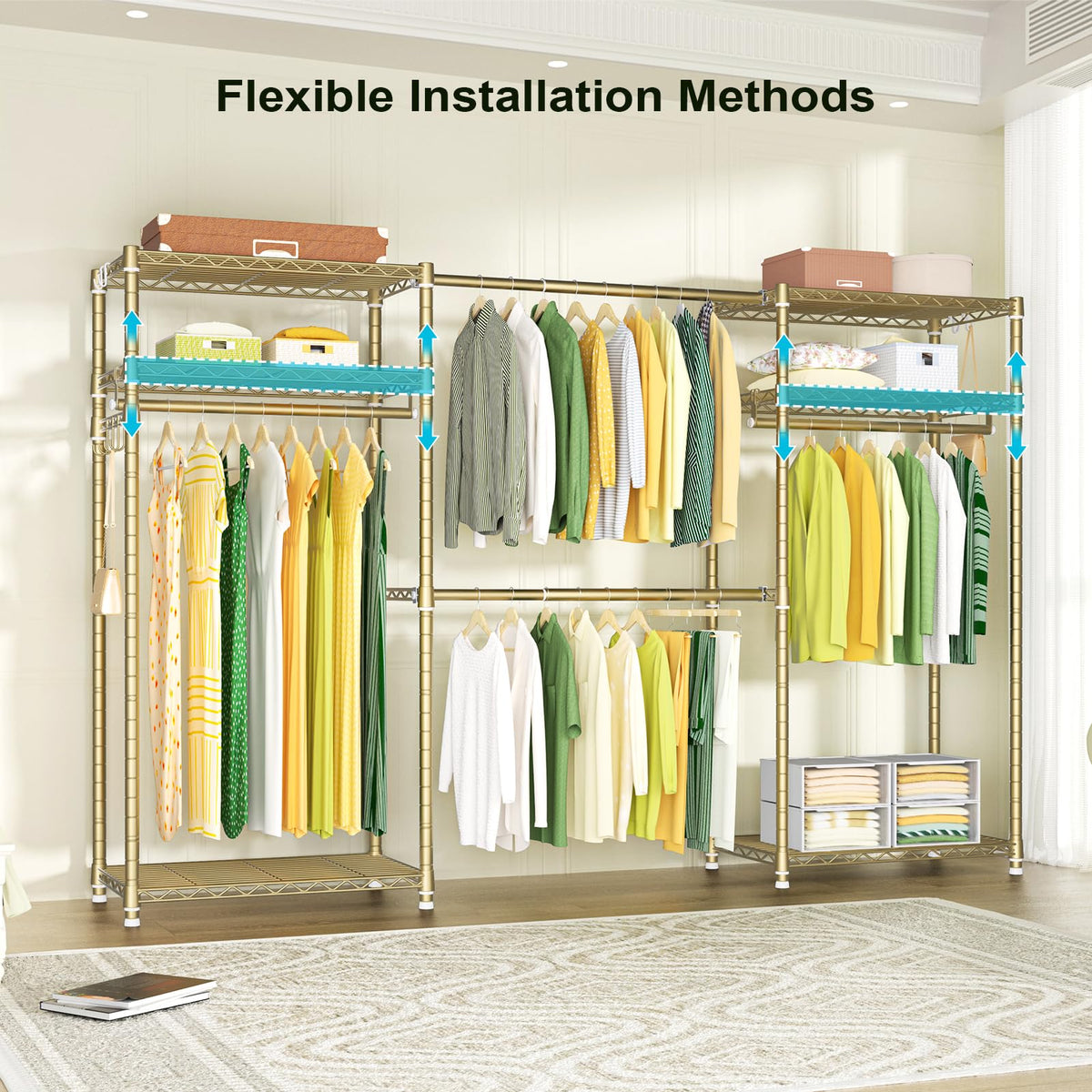E1 Heavy Duty Closet Garment Rack