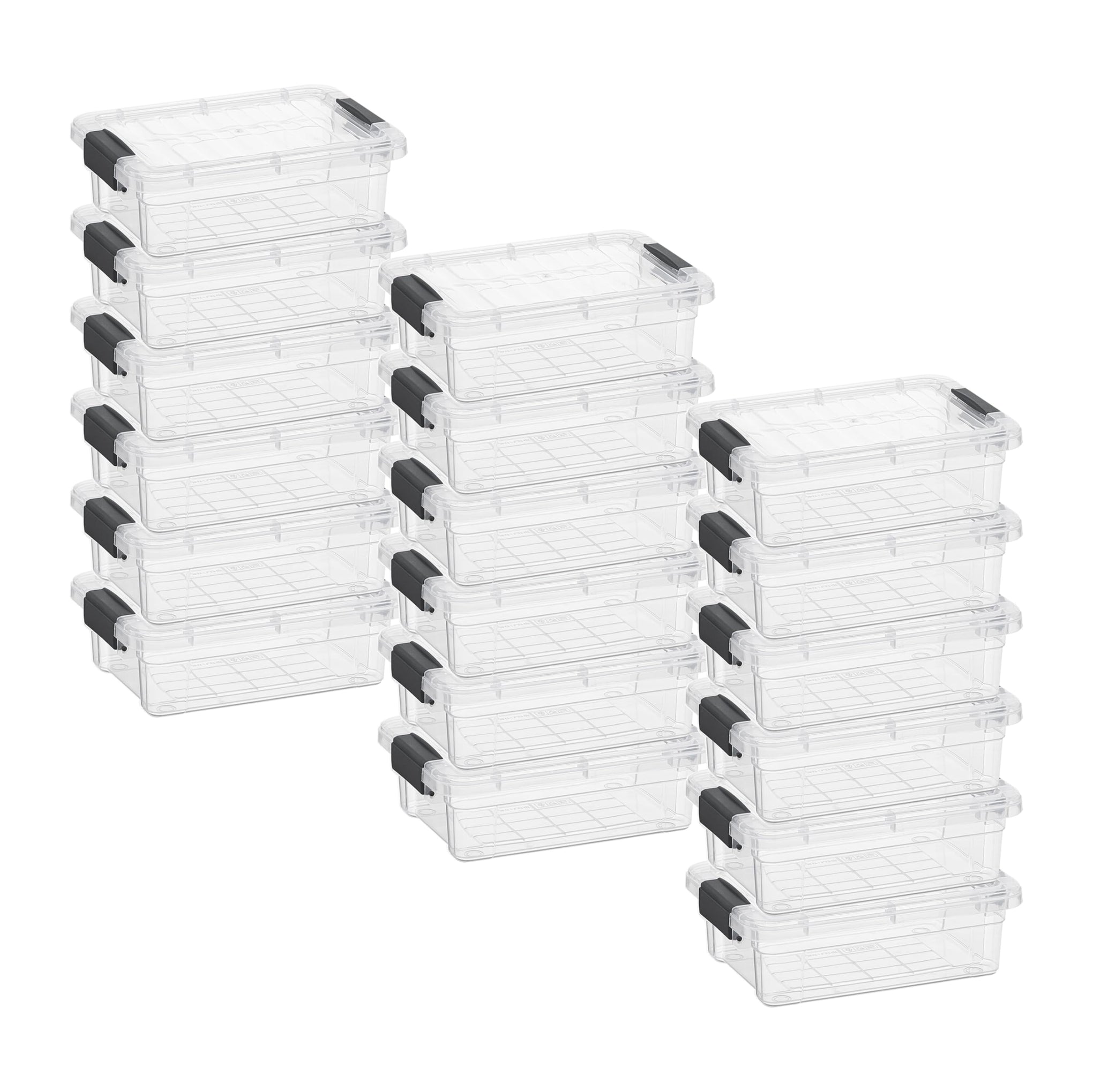 1.27 Quart Clear Plastic Storage Containers with Lids (18 Count)