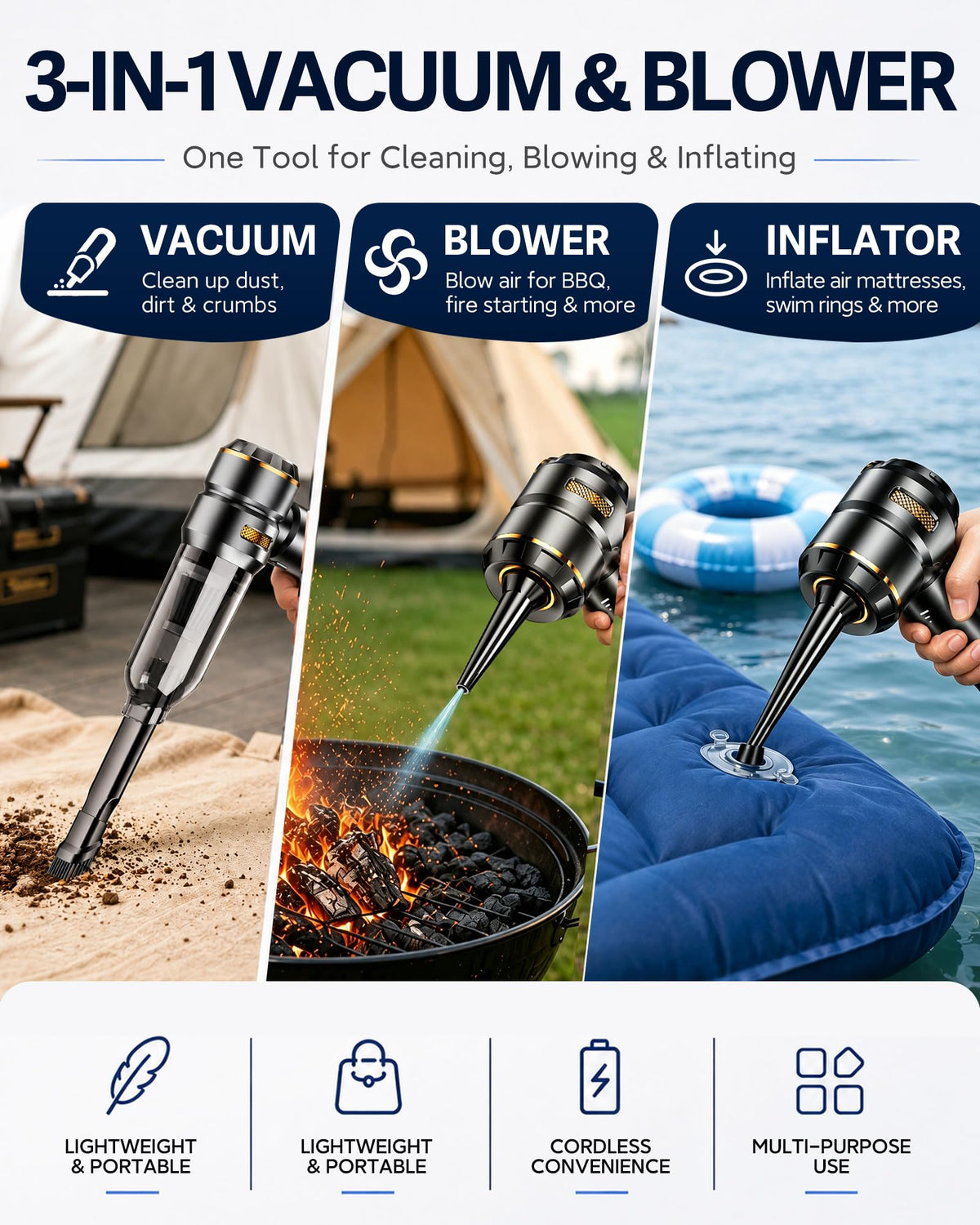 Car Vacuum Cordless Mini Handhled 4