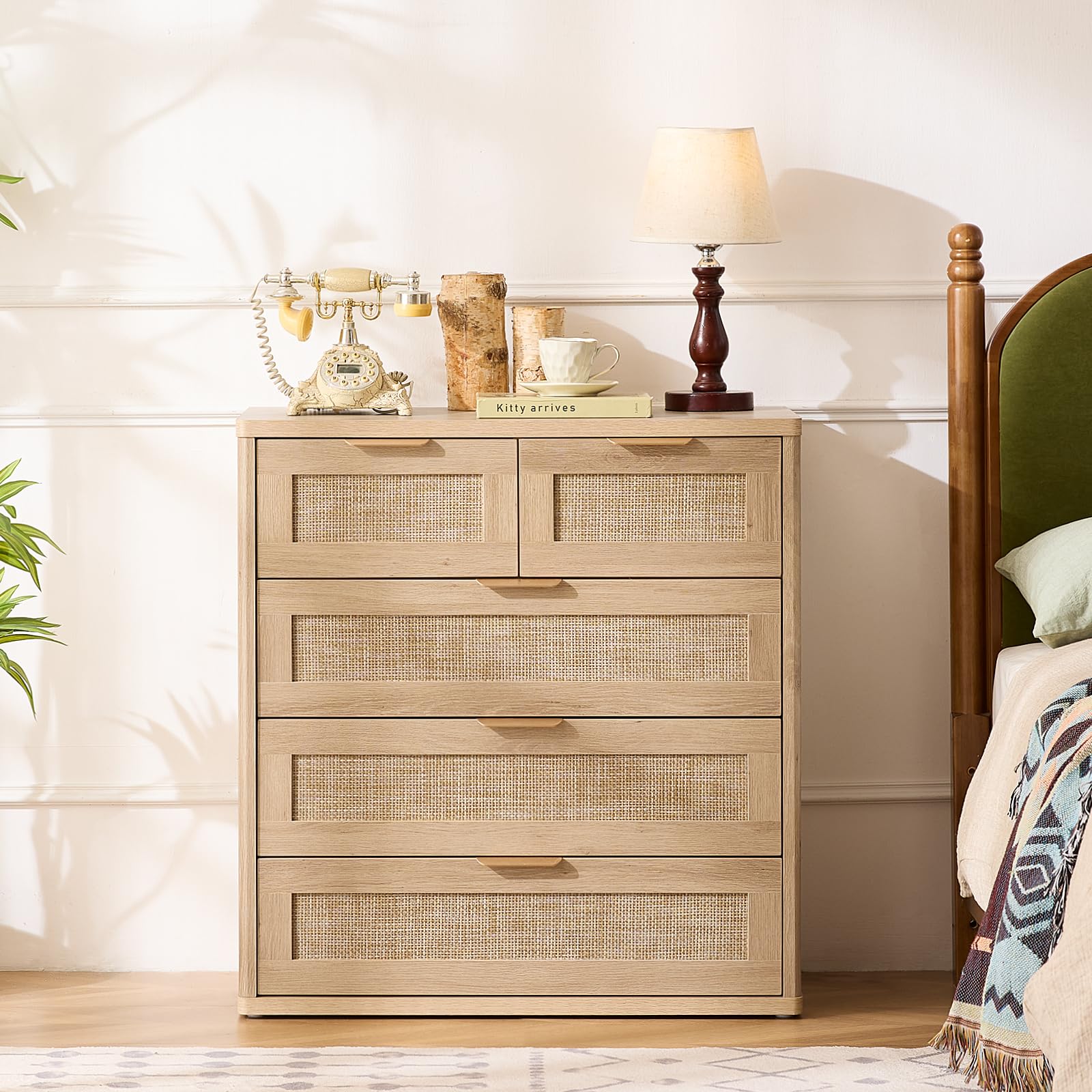 Rattan Dresser Set 2 for Bedroom
