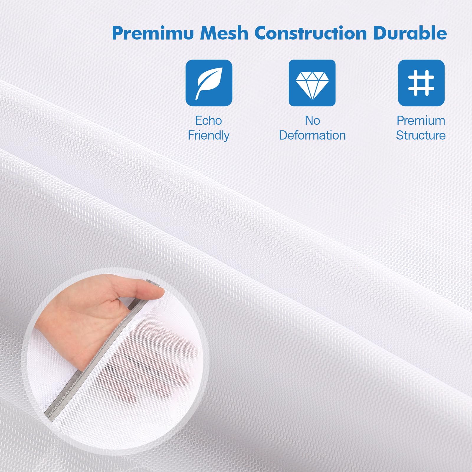 5Pcs Laundry Bags Mesh Wash Bags (5 Count)