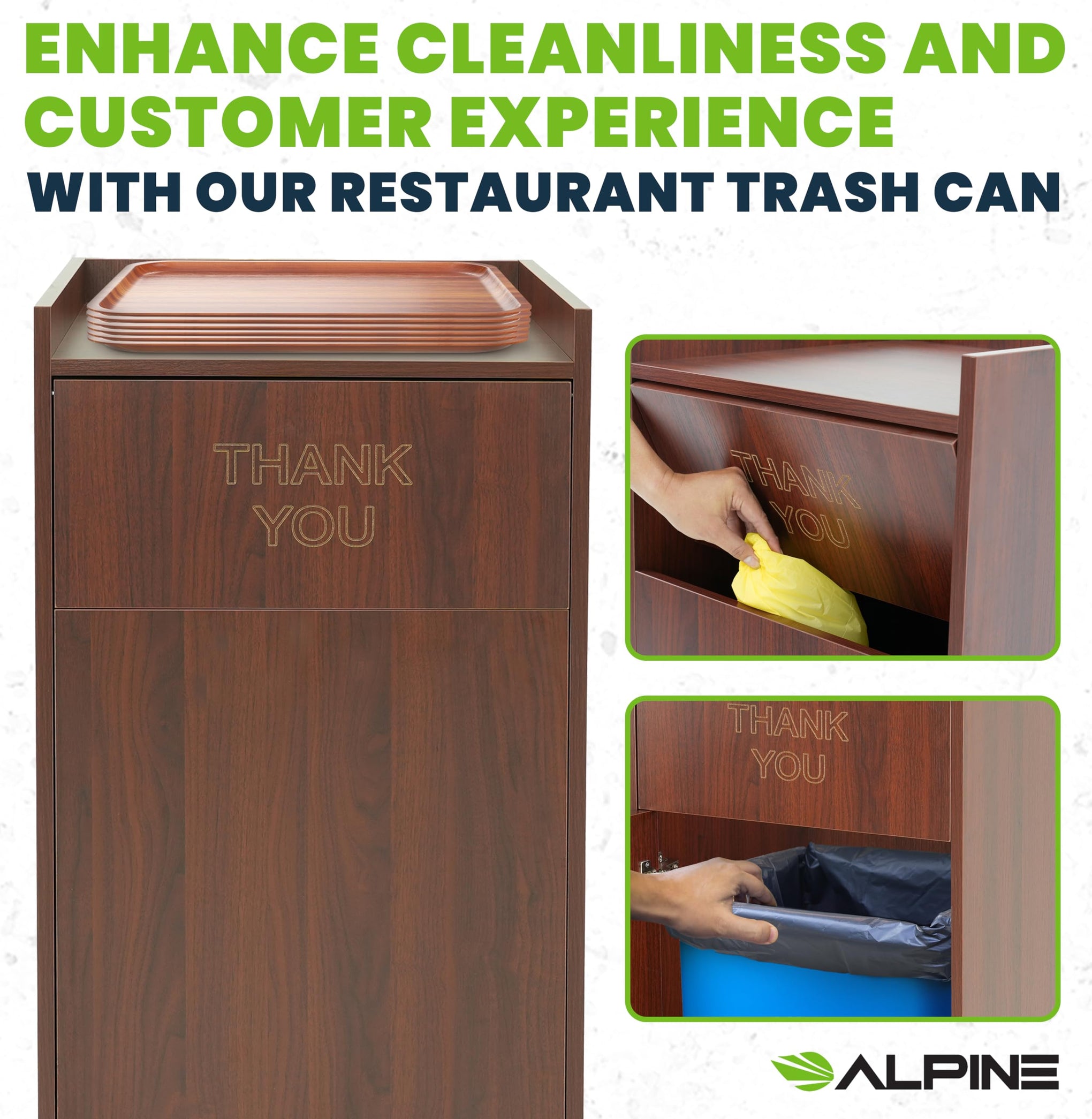 Restaurant Trash Can Cabinet