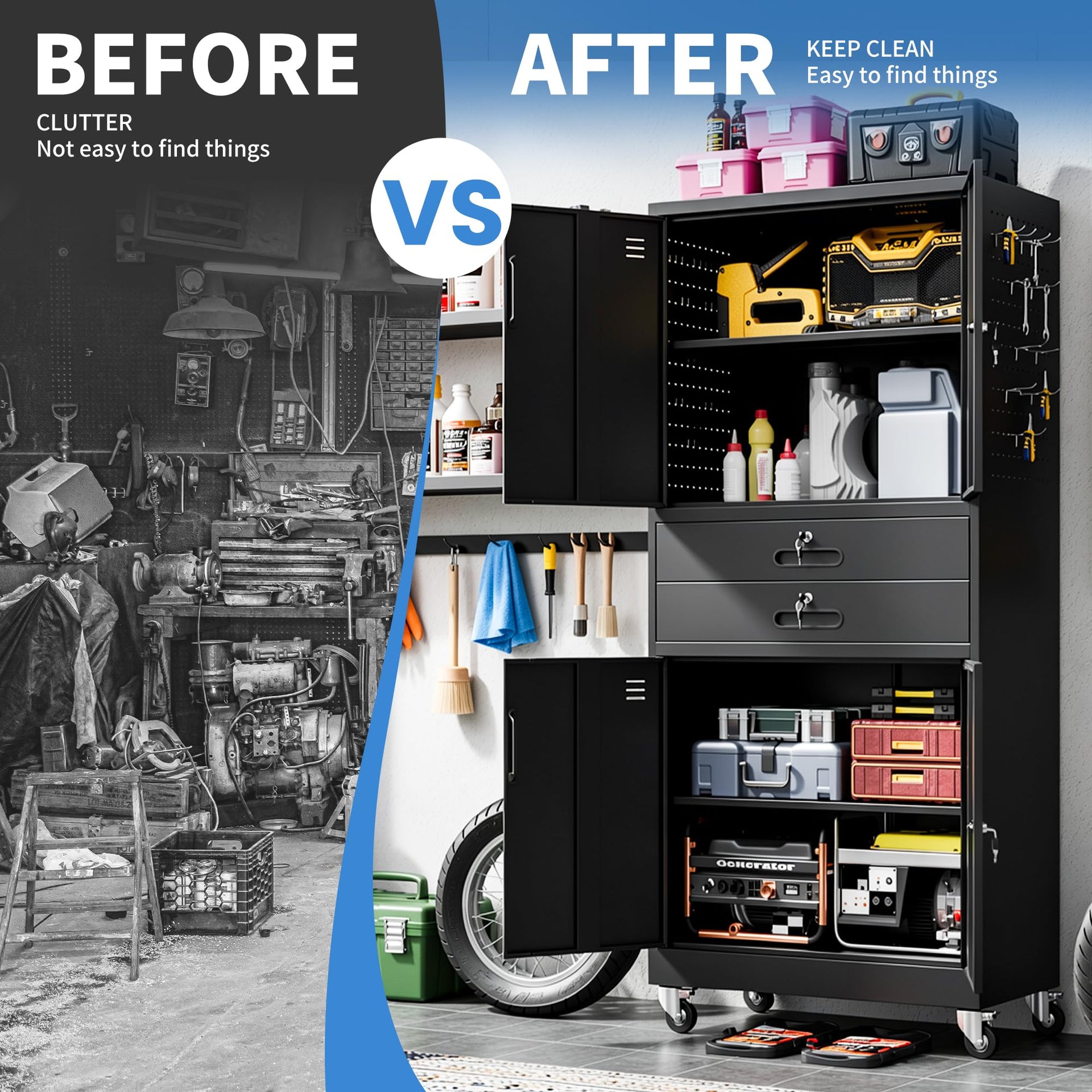 Metal Storage Cabinet for Garage
