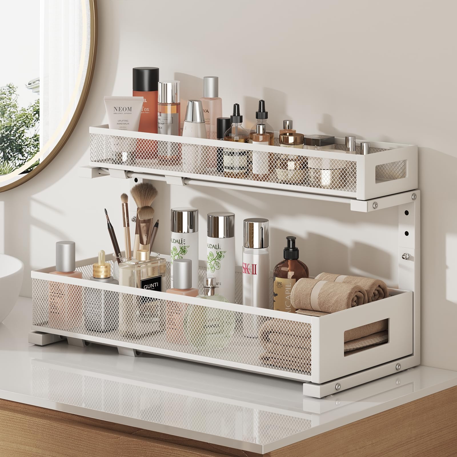 2 Pack 20.47IN Depth Under Sink Storage Organizer (2 Count)