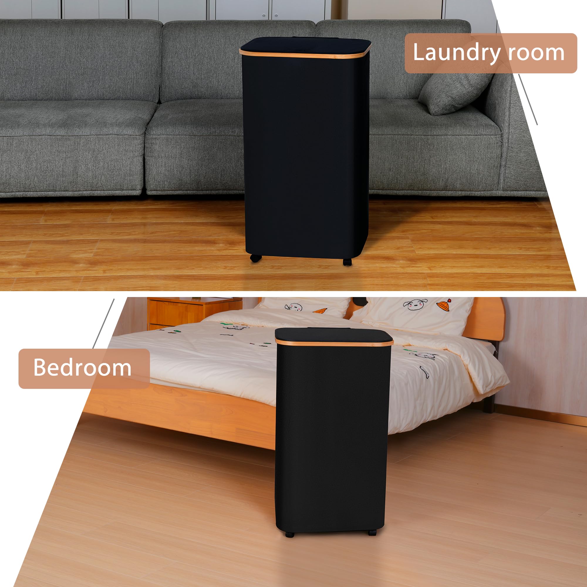 Laundry Basket with Wheels