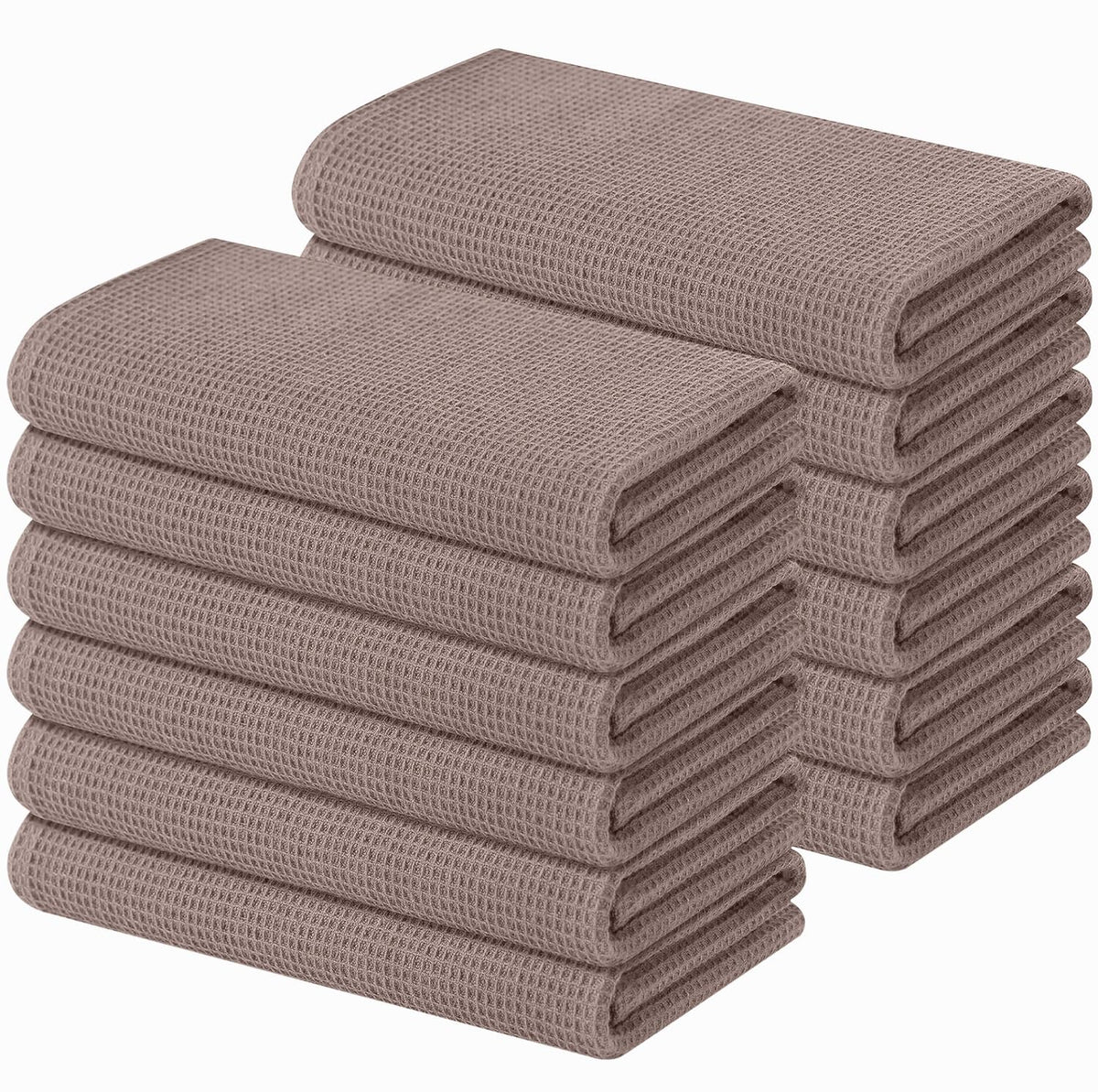 100% Cotton Waffle Weave Kitchen Towels (12 Count)