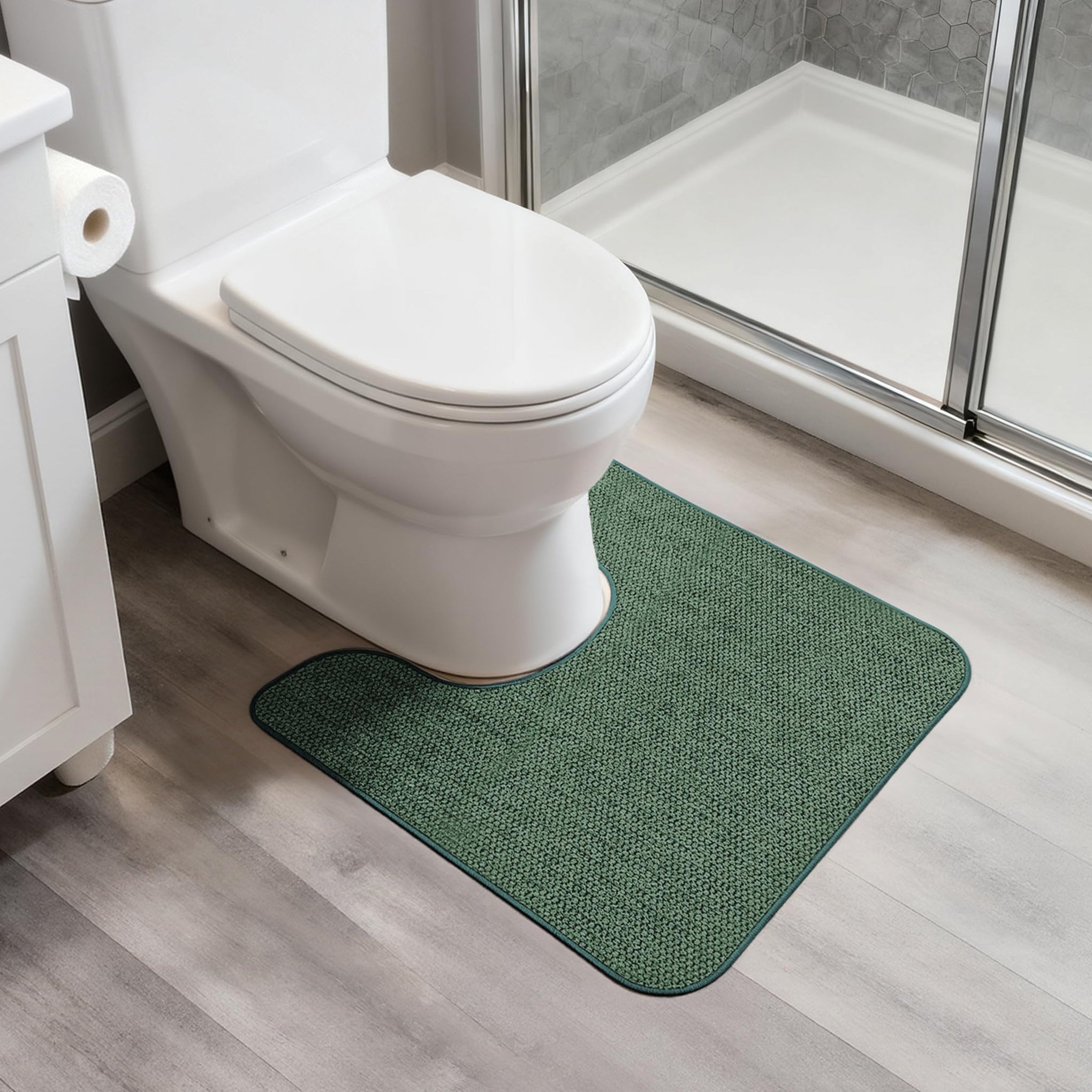 Toilet Rugs U Shaped Bathroom Rug (480 sq in)