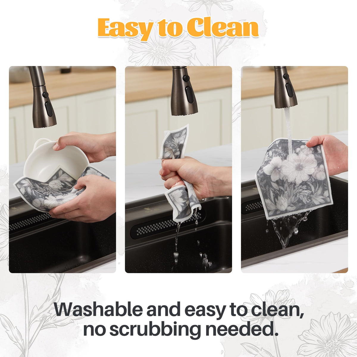 12 Pack Decorate Cleaning Cloth (12 Count)